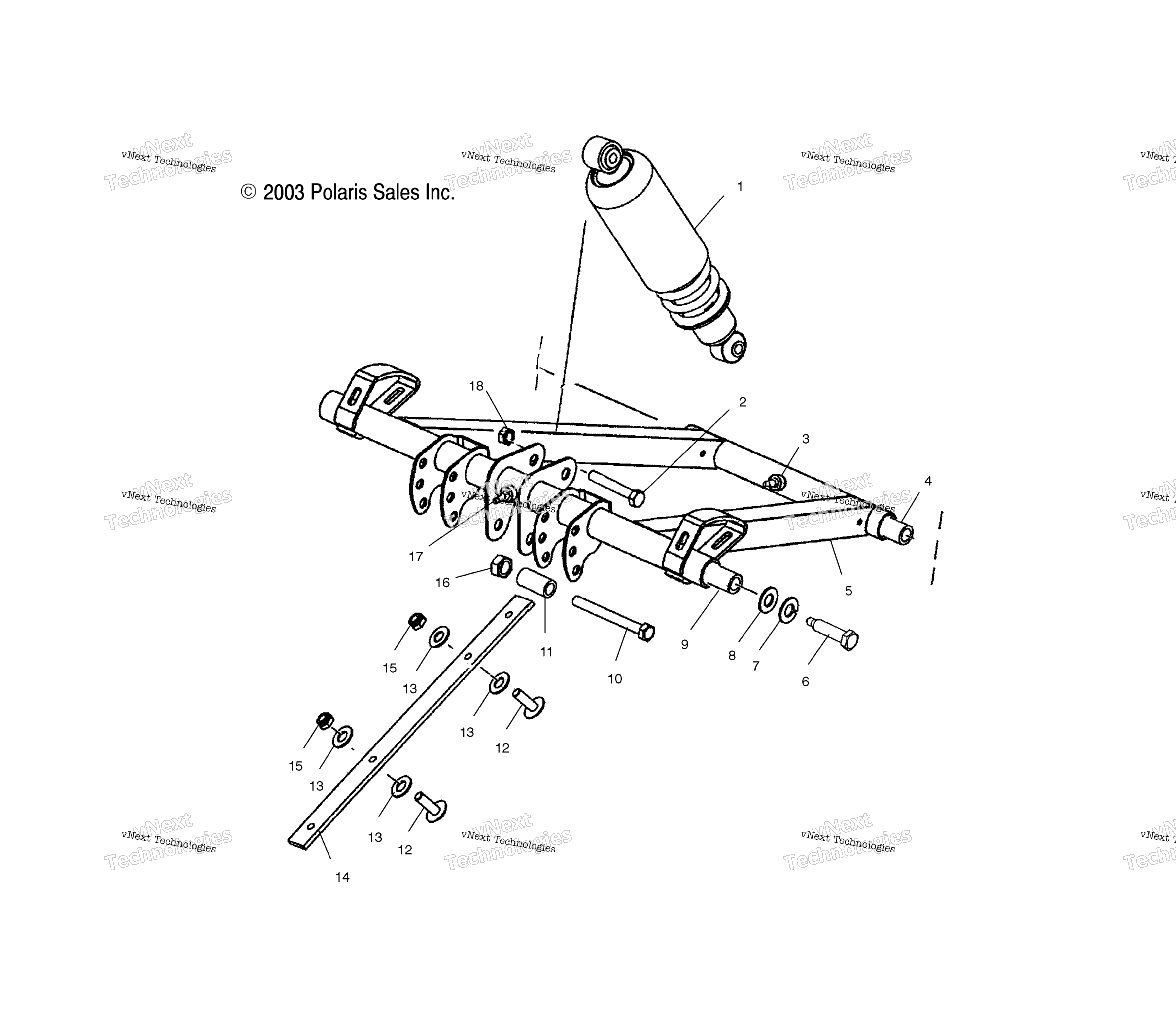 Передняя часть Torque Arm