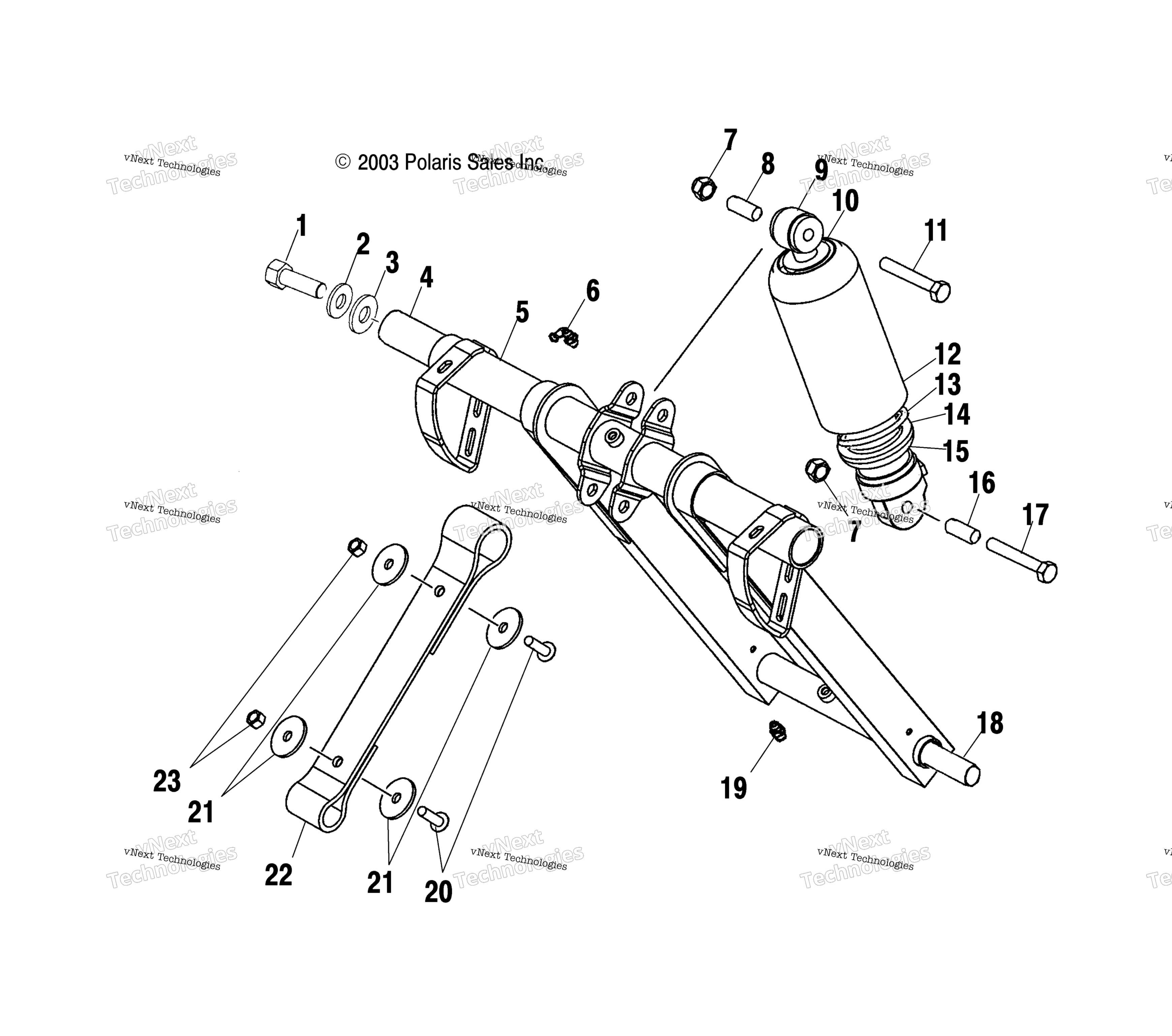 Передняя часть Torque Arm