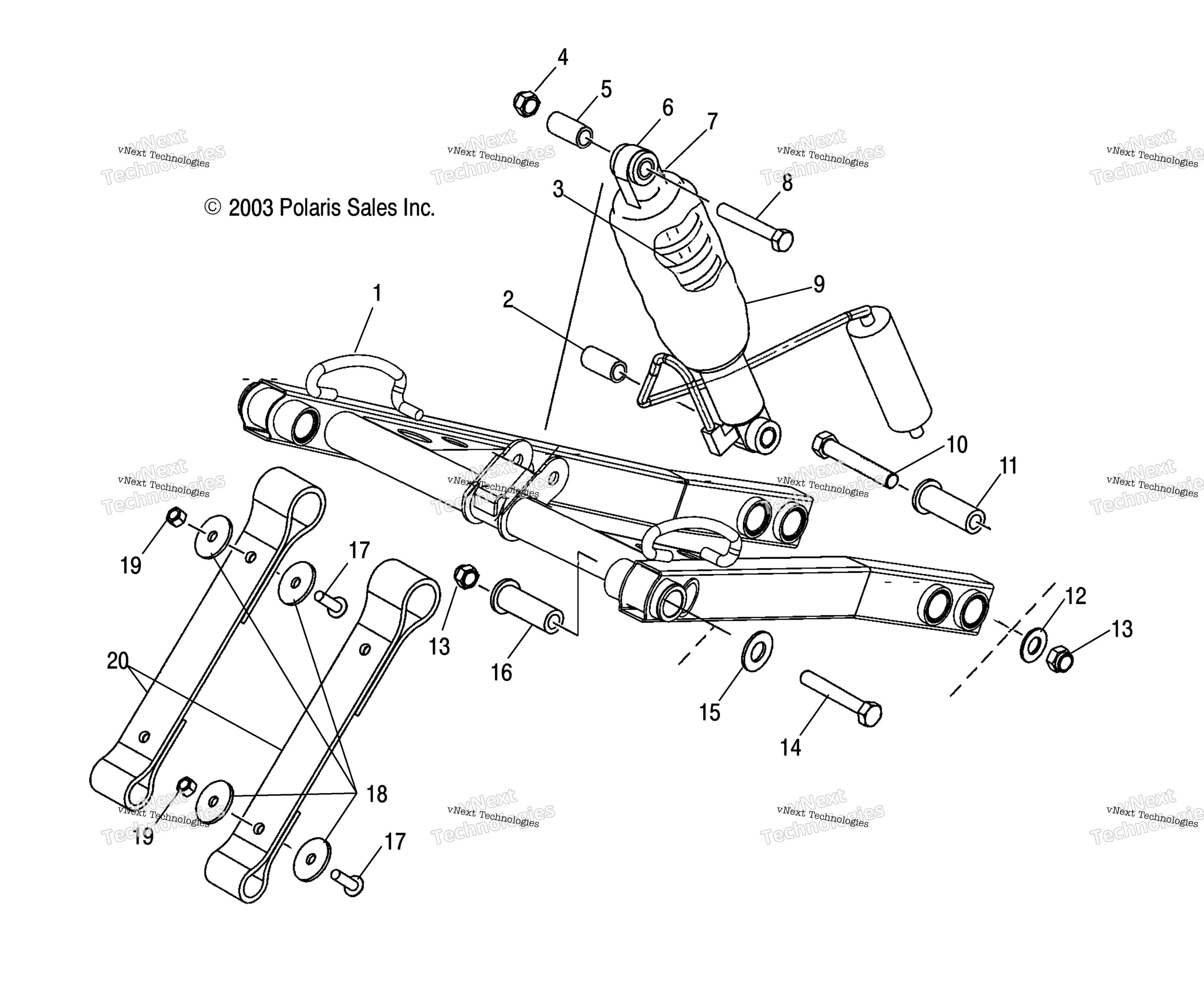 Передняя часть Torque Arm /Ce