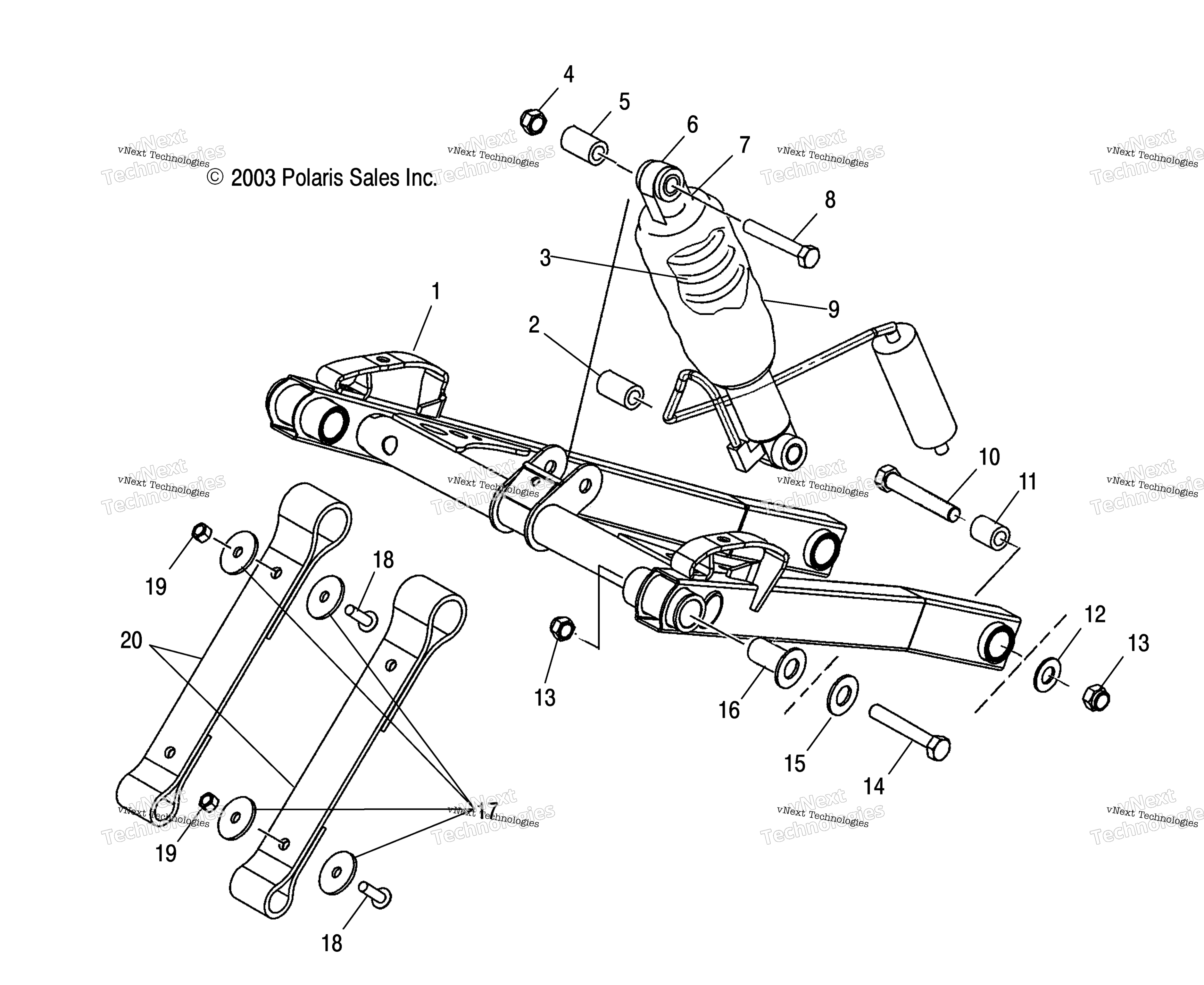 Передняя часть Torque Arm /Csa/Ce
