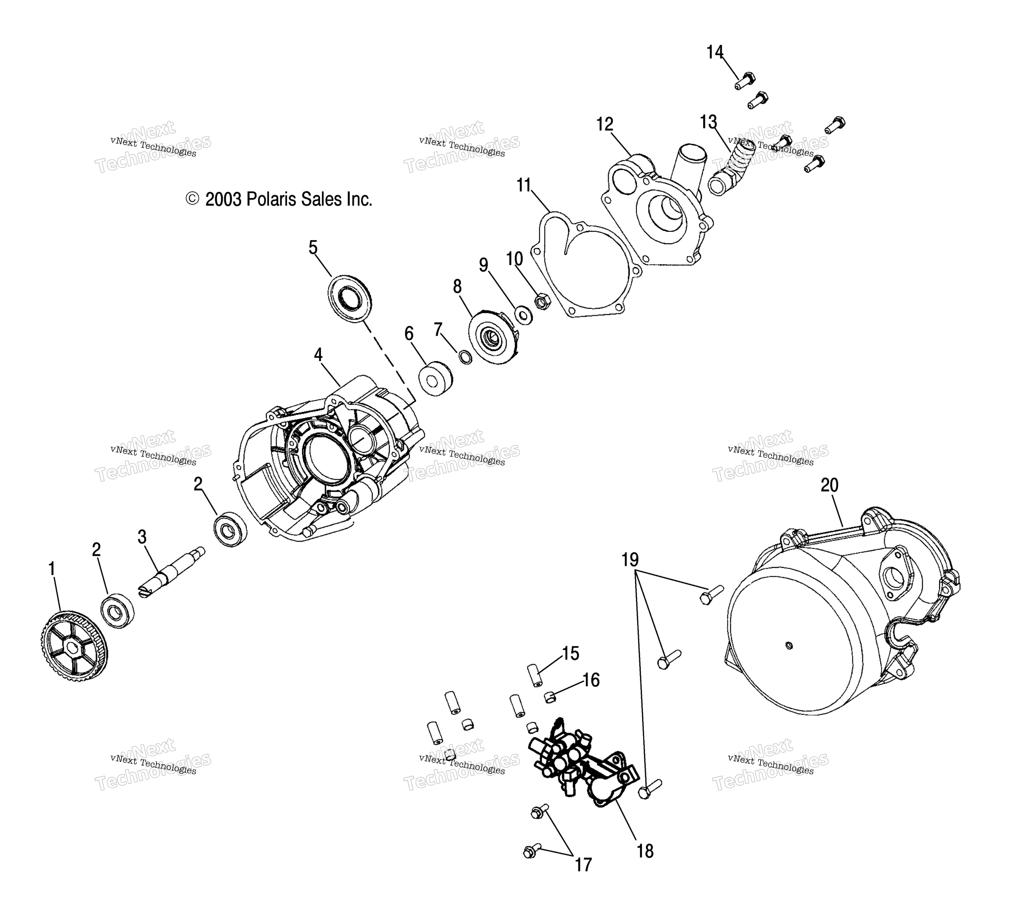 Система охлаждения Pump/Oil Pump /Csa/Cenx6es