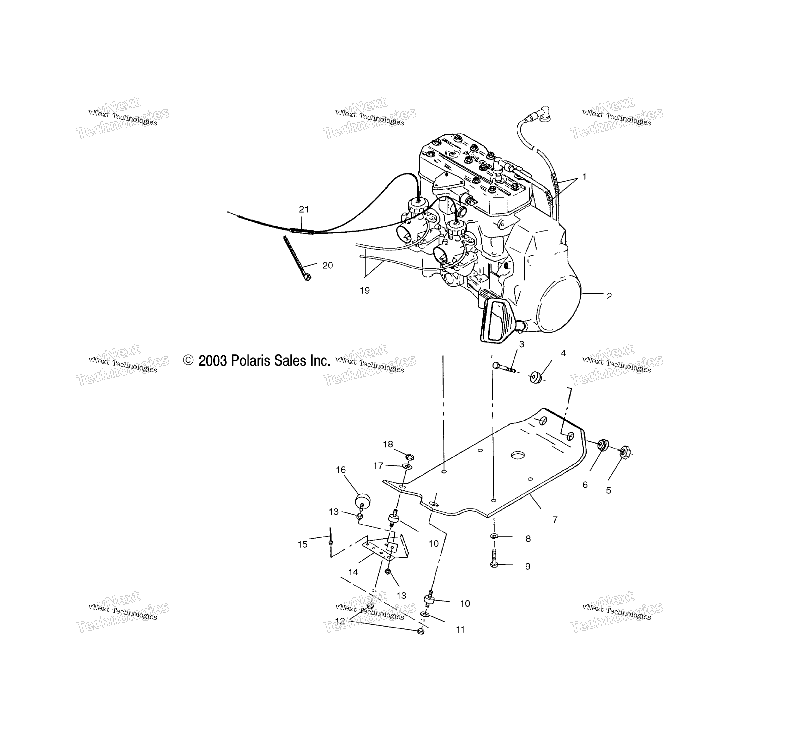 Двигатель Mounting /Be