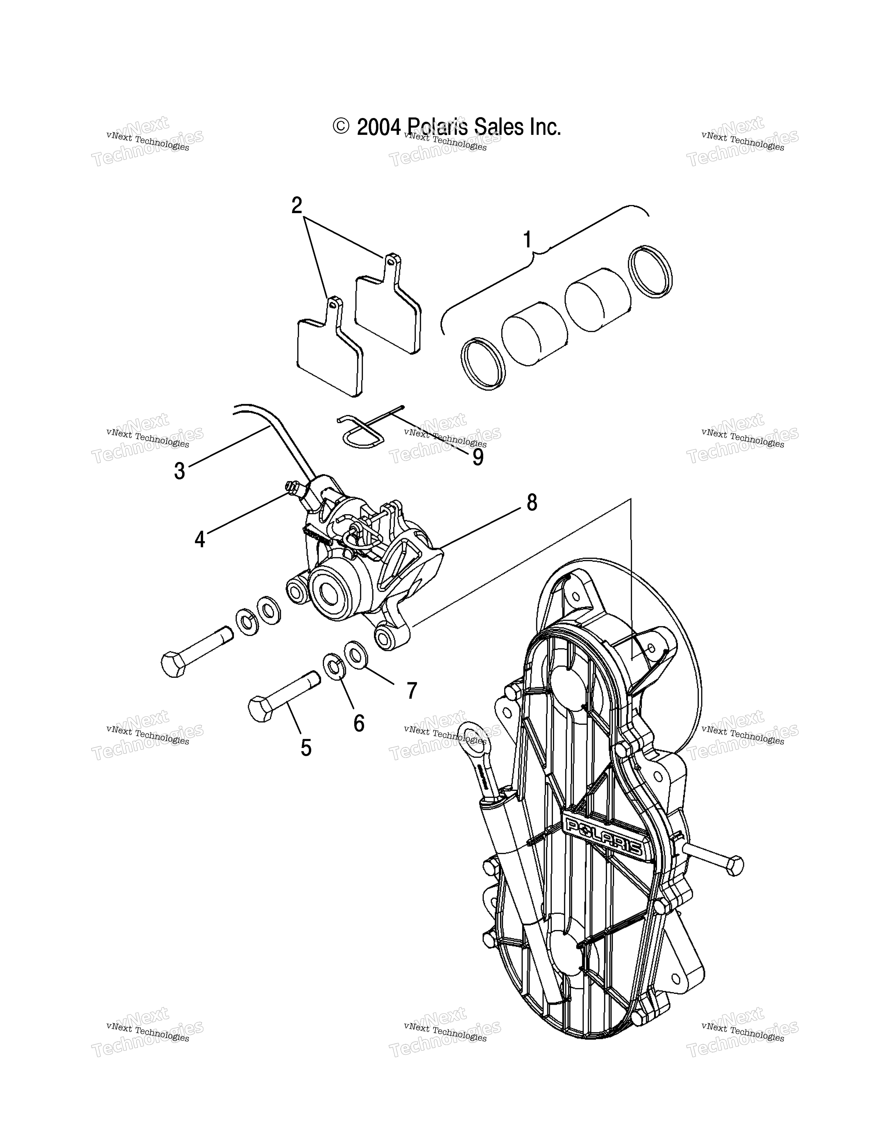 Тормоз Caliper Mounting /Dsa/Dsb/Dsc