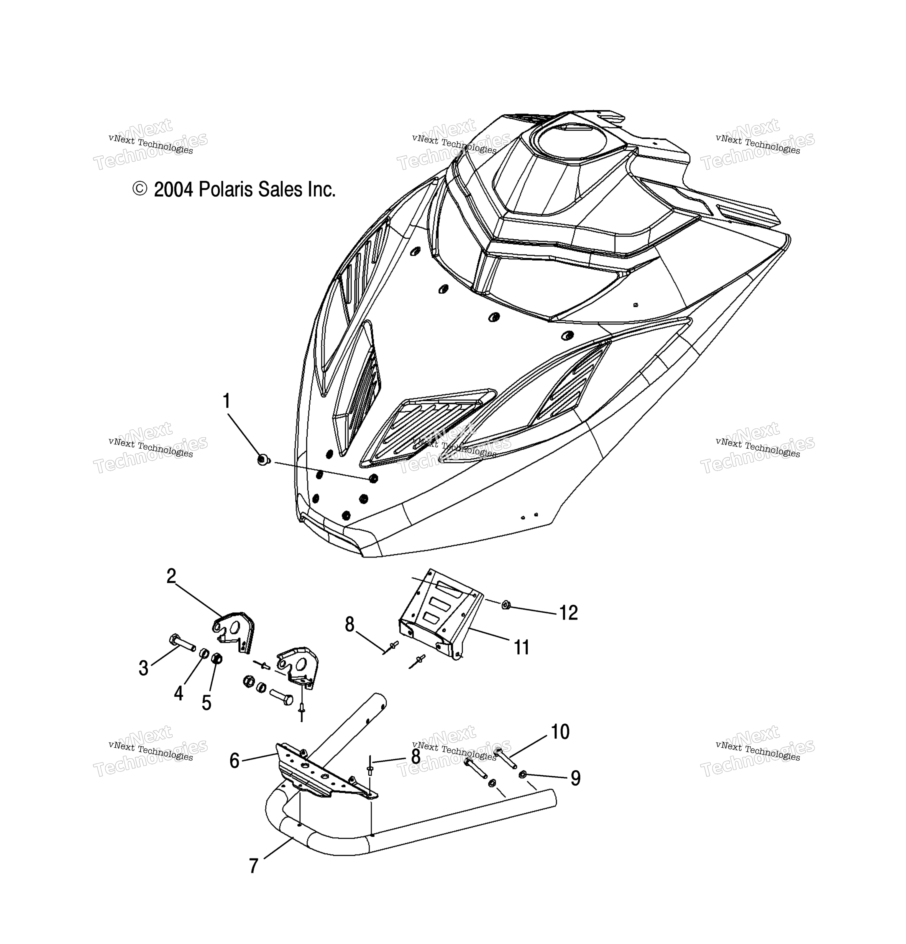 Капот Mounting /Ce