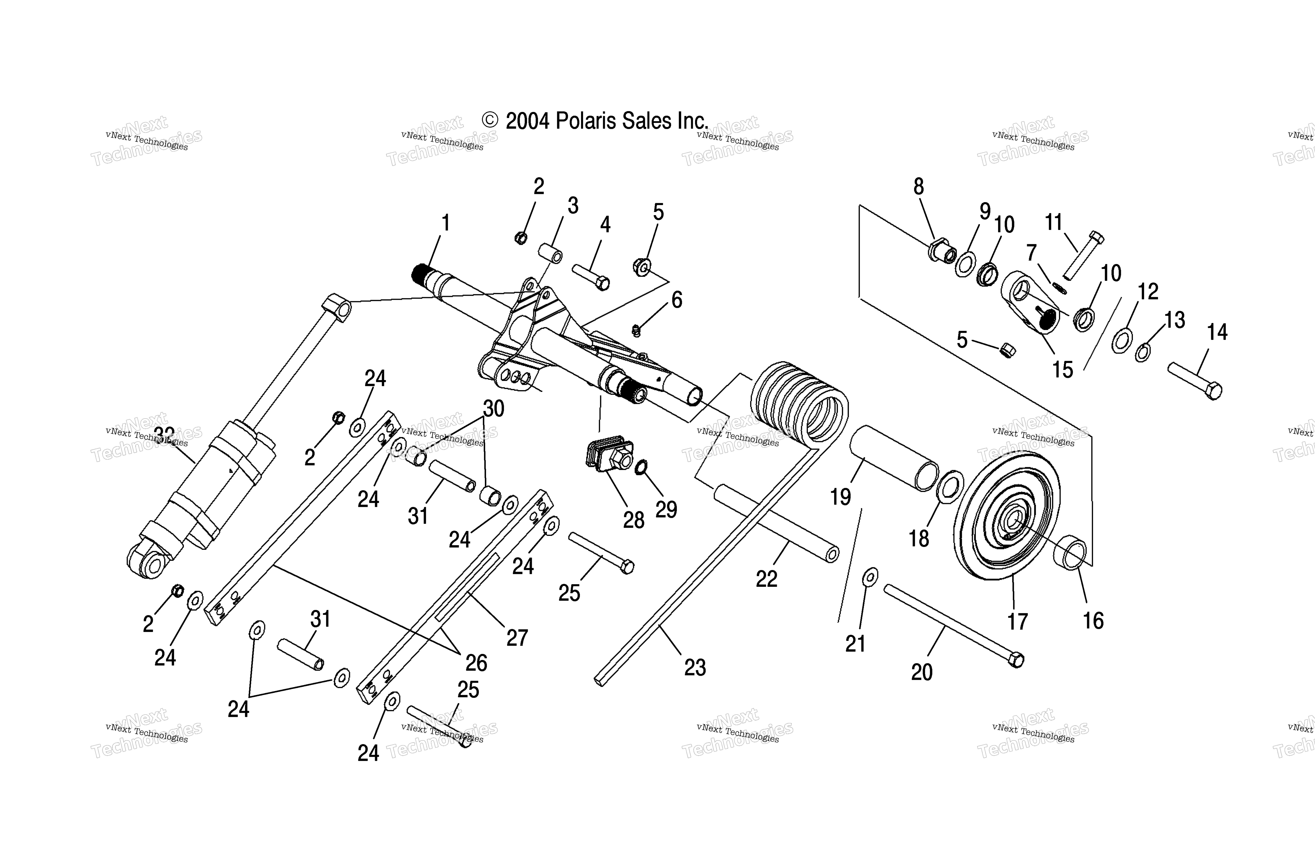 Torque Arm, задний / Ce
