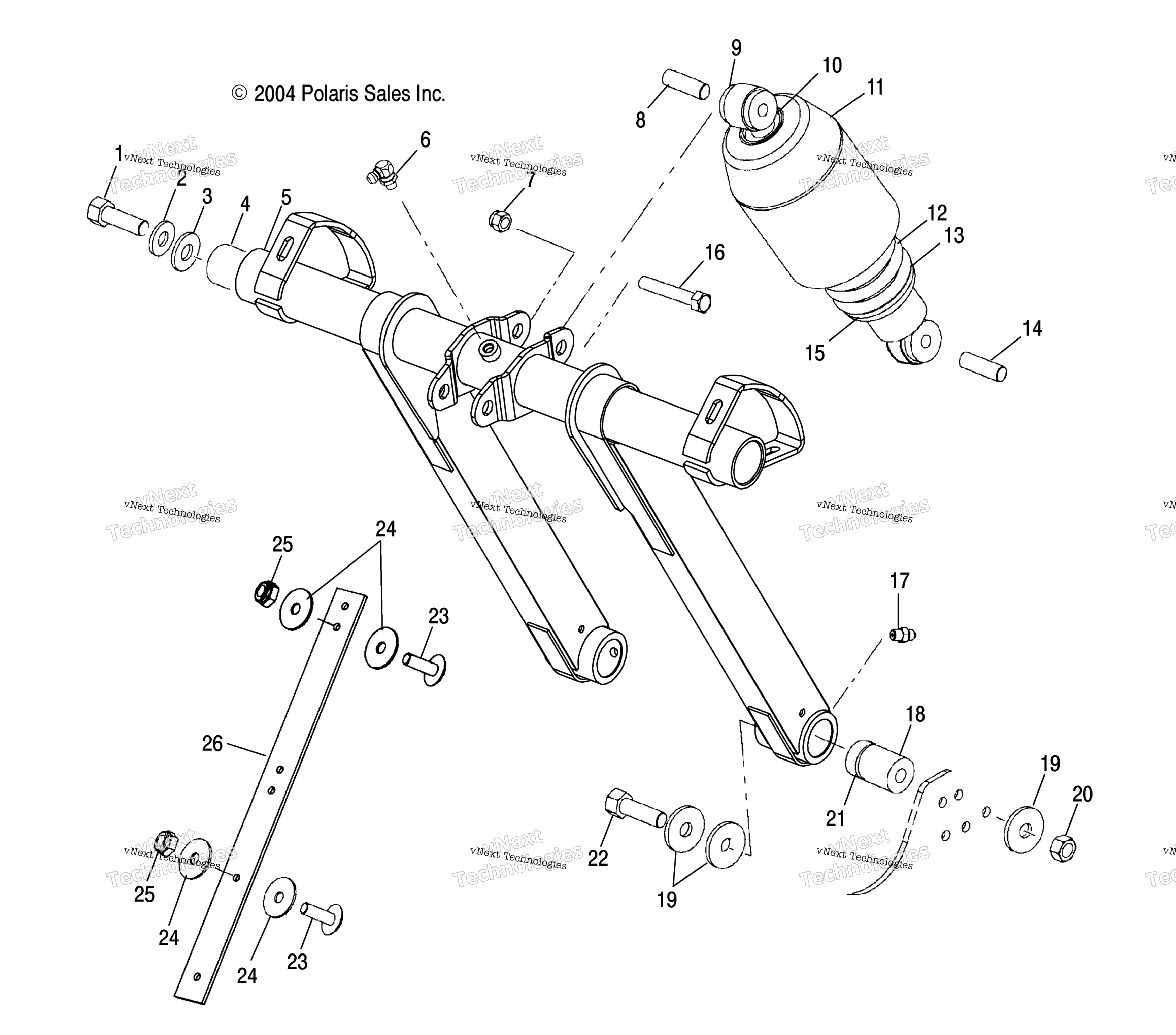 Передняя часть Torque Arm