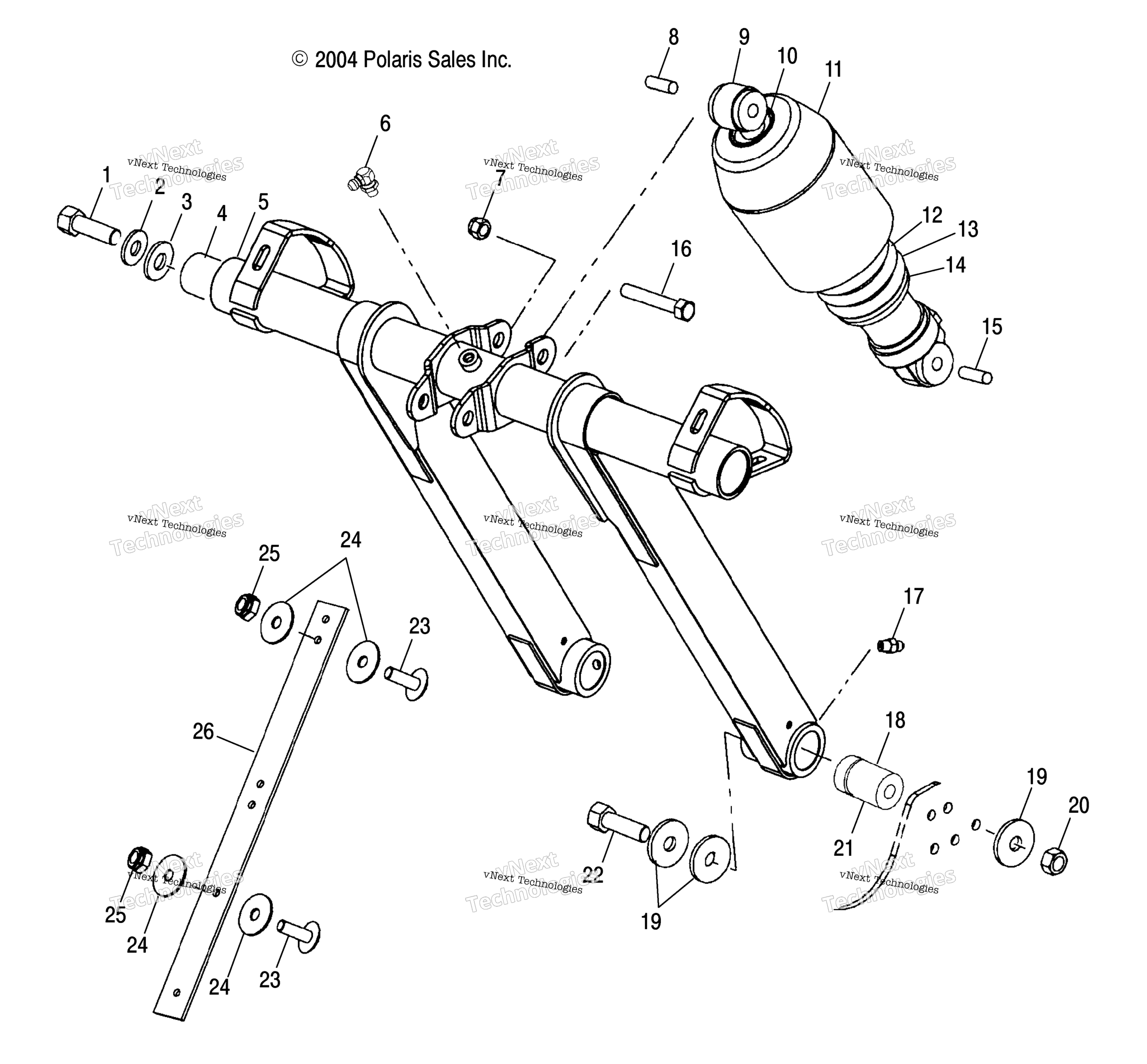 Передняя часть Torque Arm