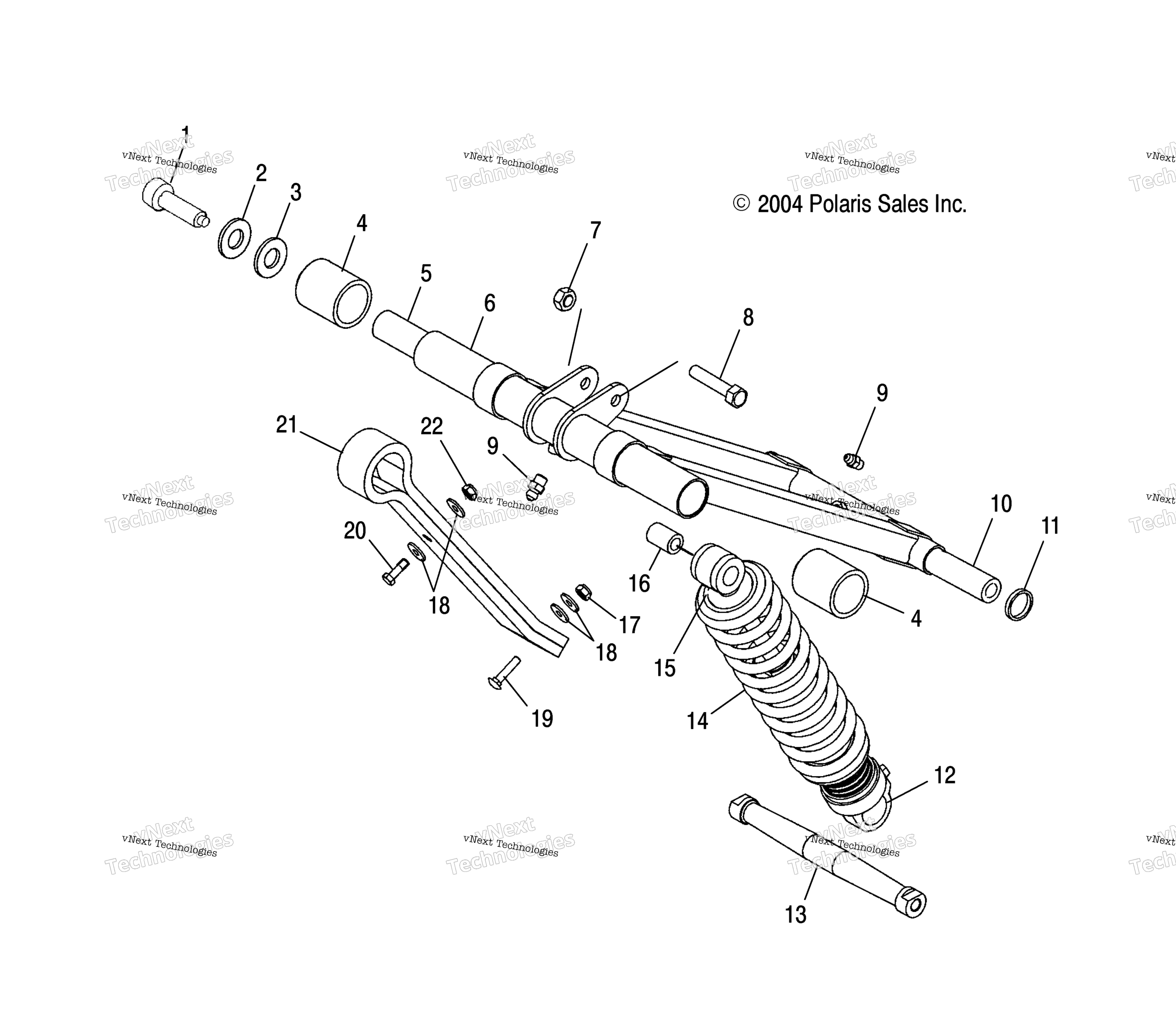 Передняя часть Torque Arm