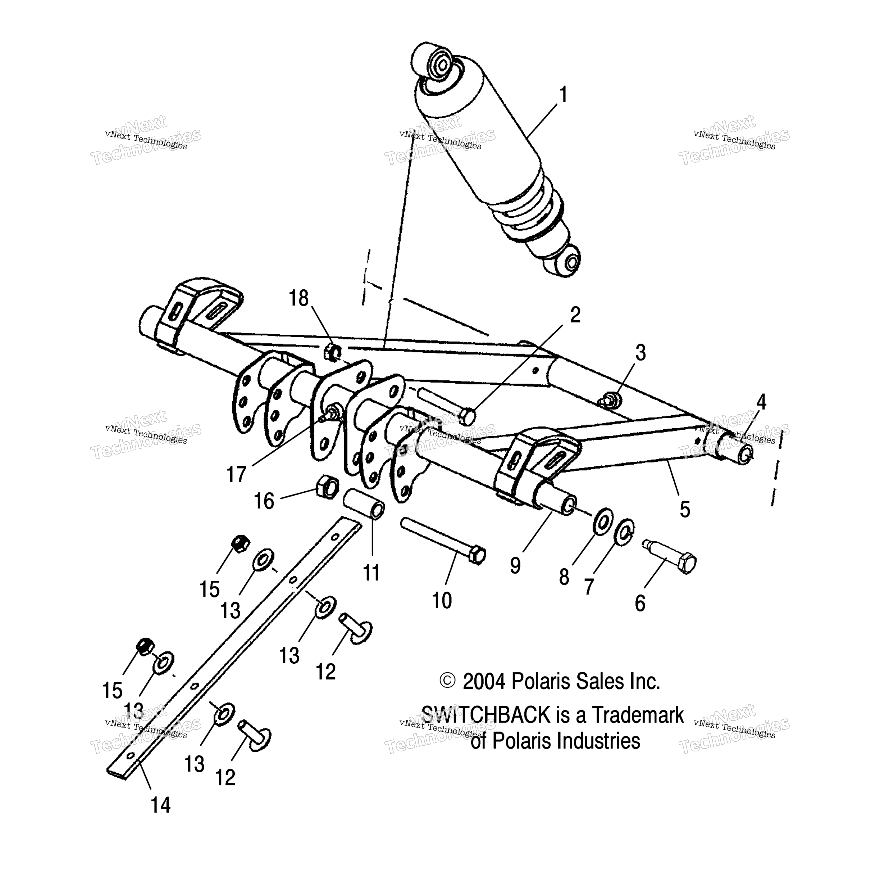 Передняя часть Torque Arm /Esa/S05ns8cs/Csa
