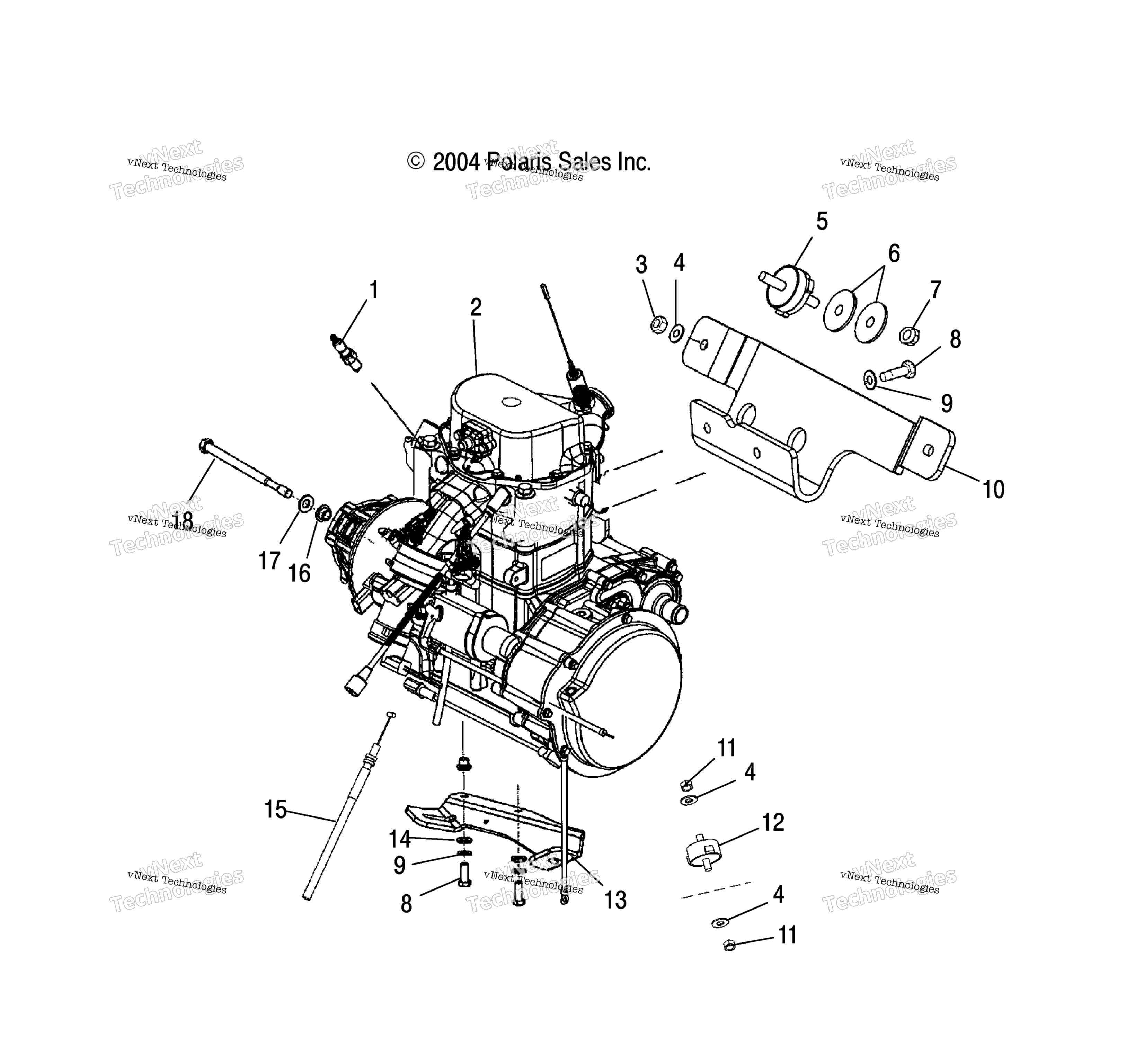 Двигатель Mounting