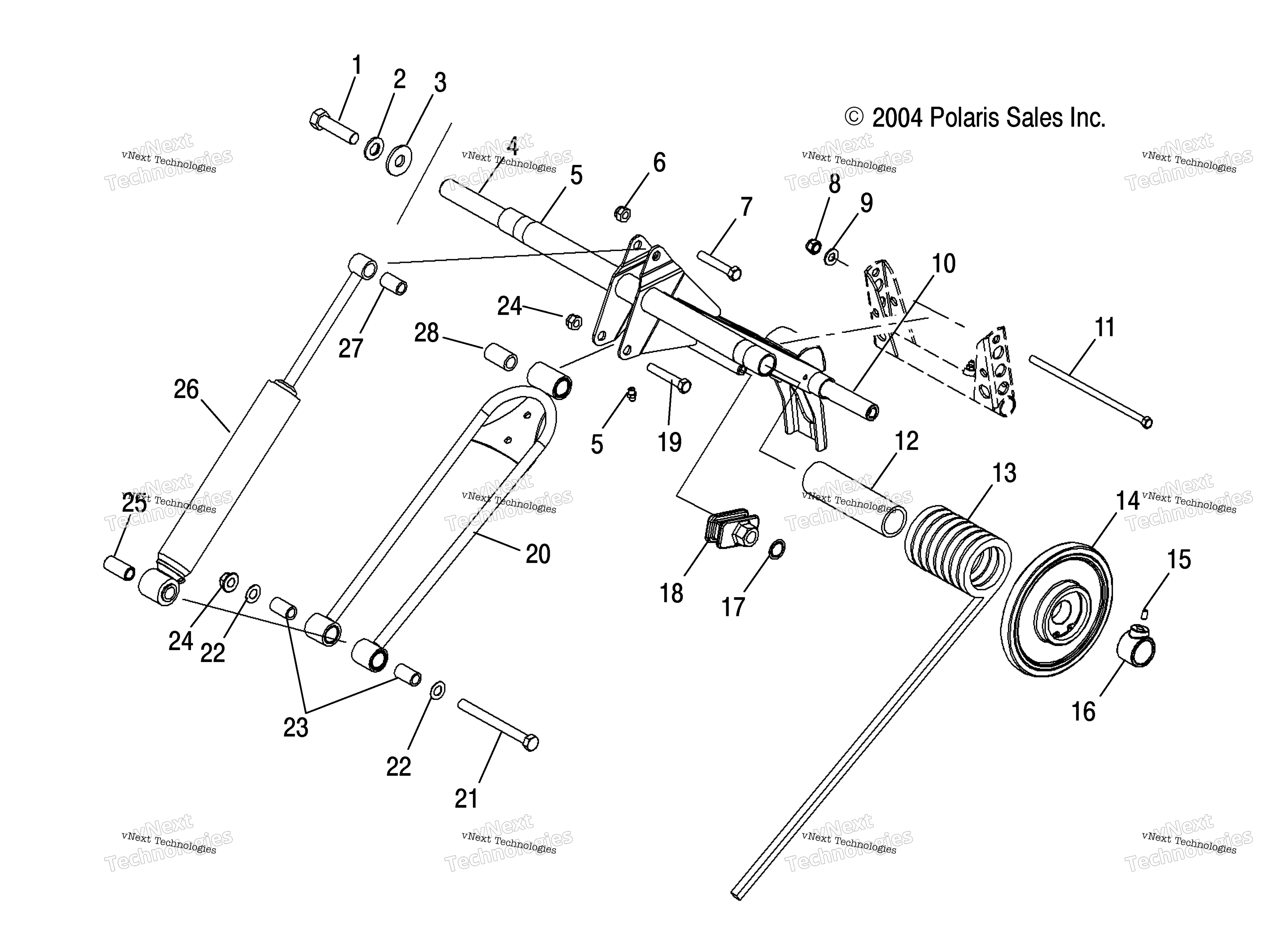 Задняя часть Torque Arm /All Options