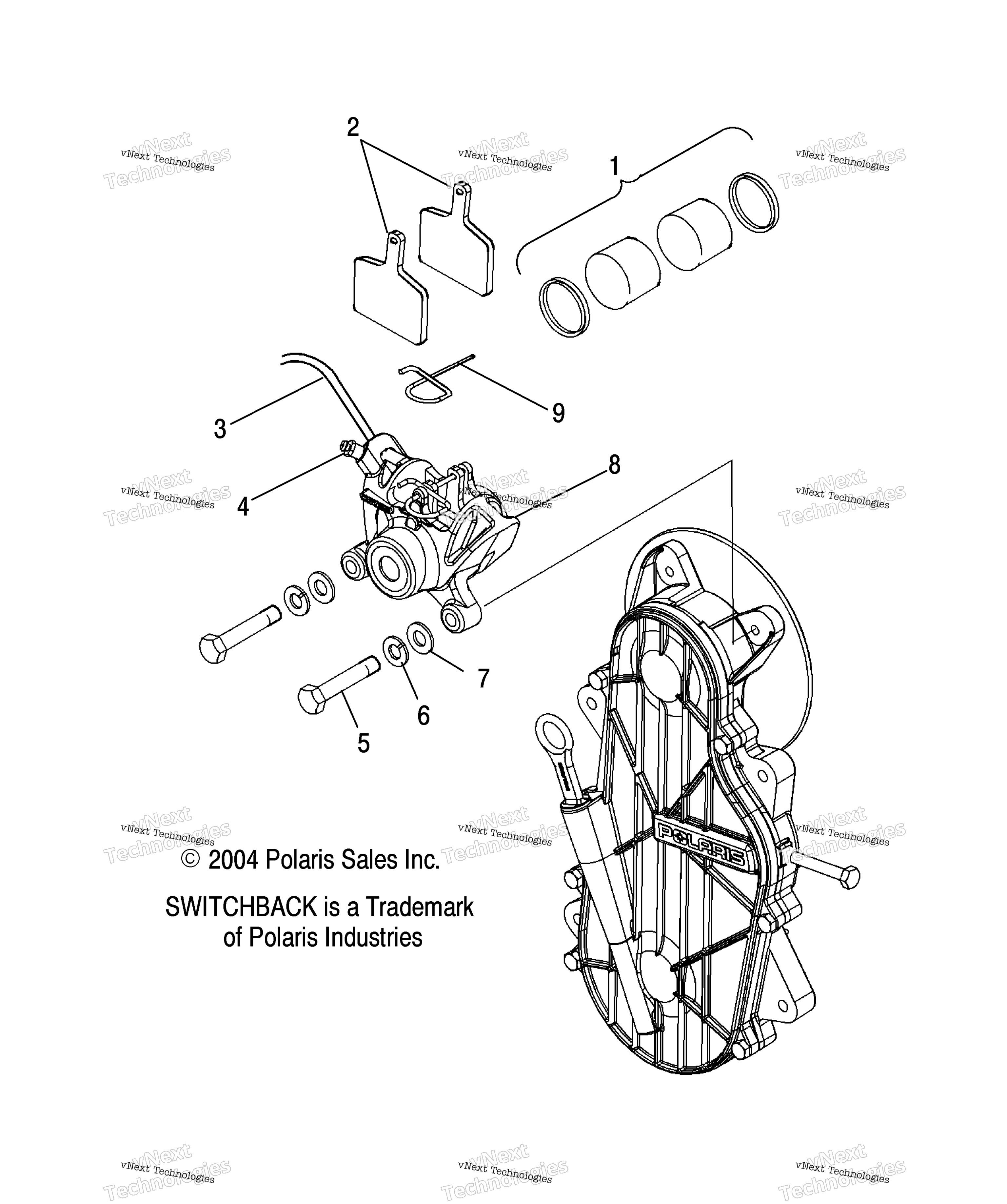 Тормоз Caliper Mounting