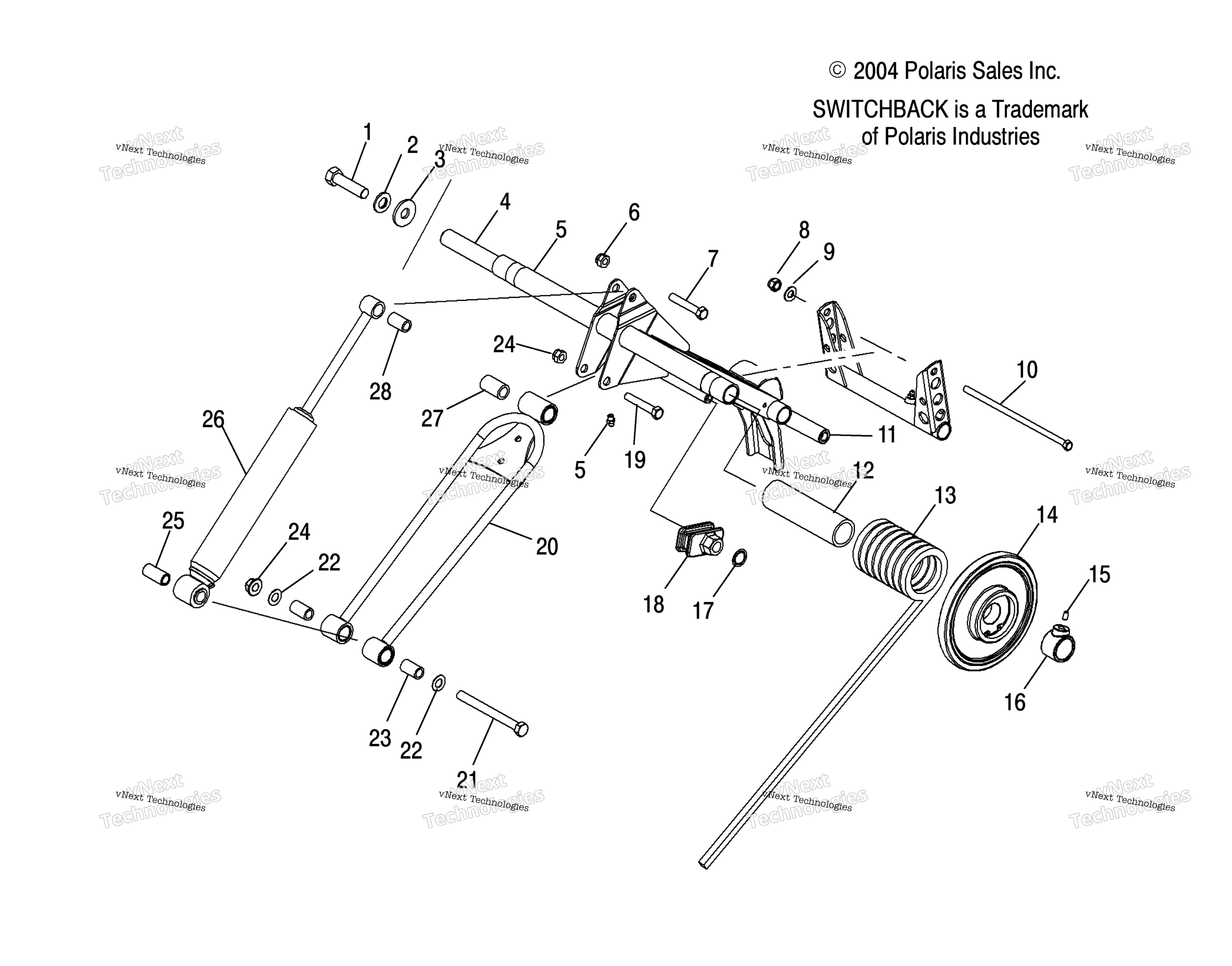 Torque Arm, задний