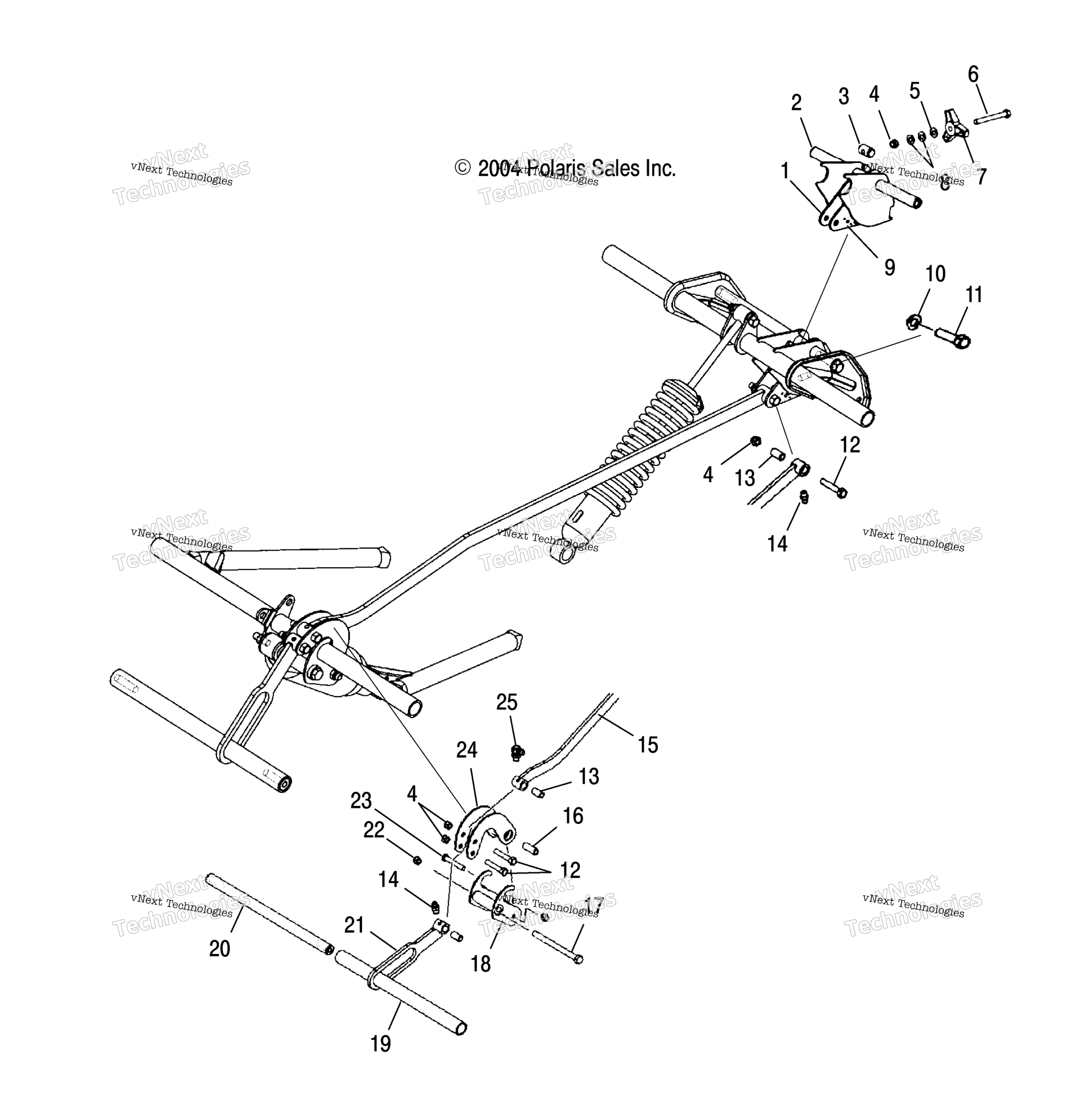 Задняя часть Suspension Coupler /Be