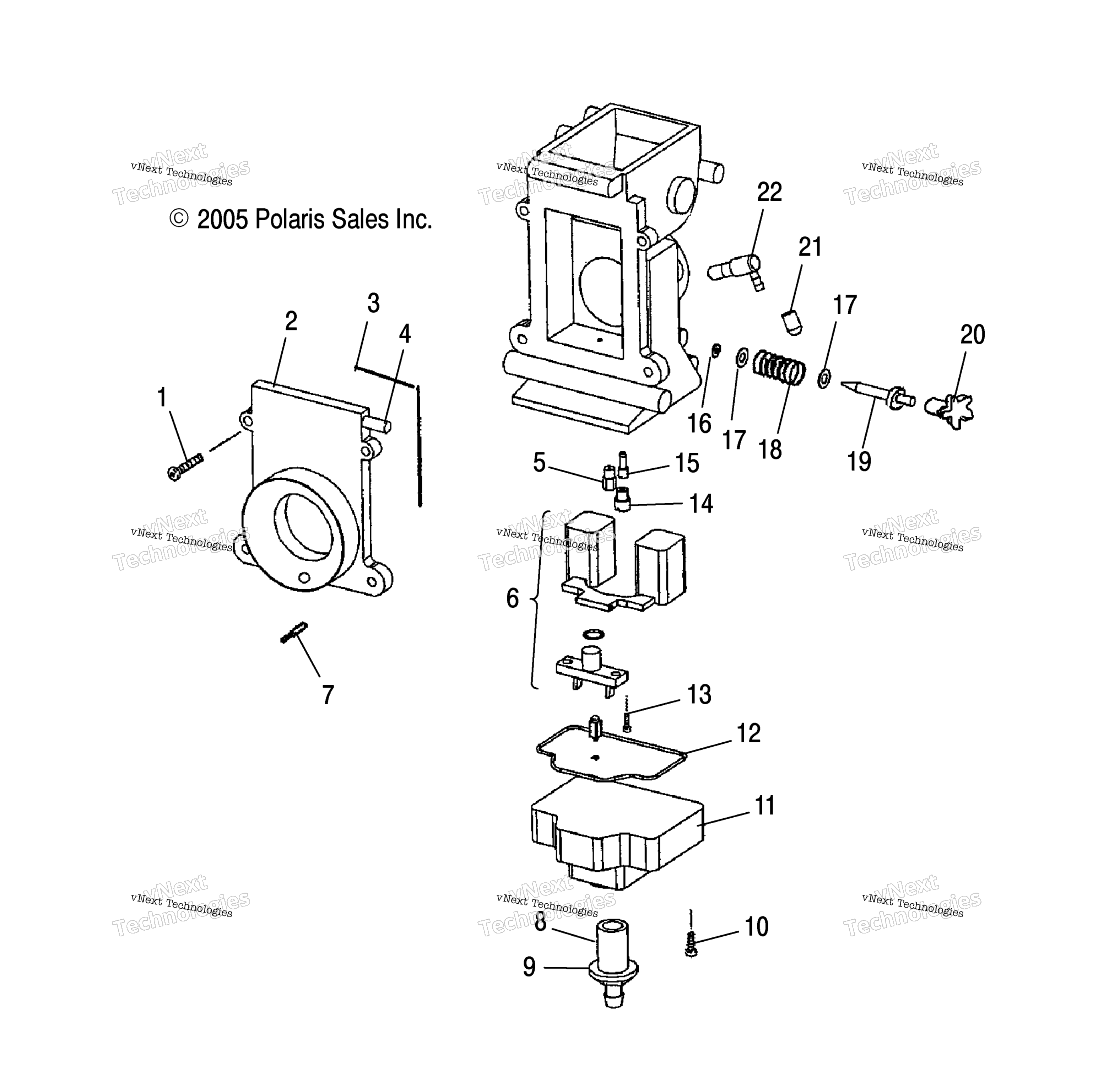 Carburetor, Lower / Fsa / Fsb / Me6fs / Mc6fs