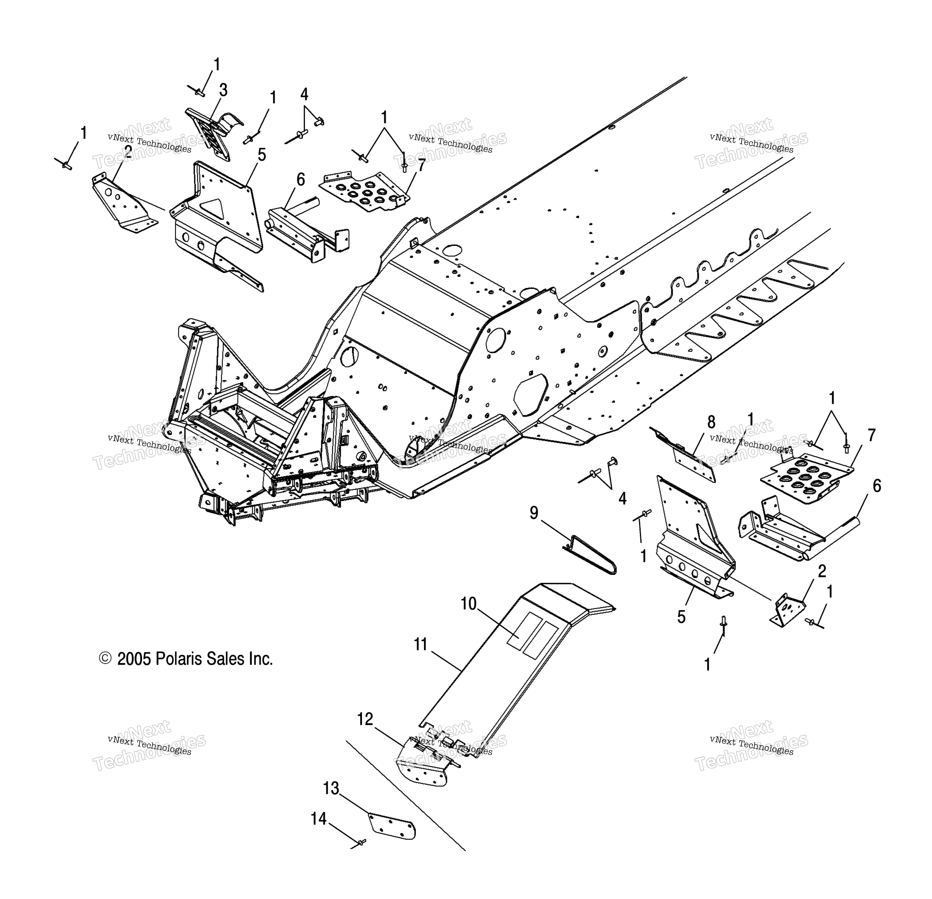 Chassis / Footrest