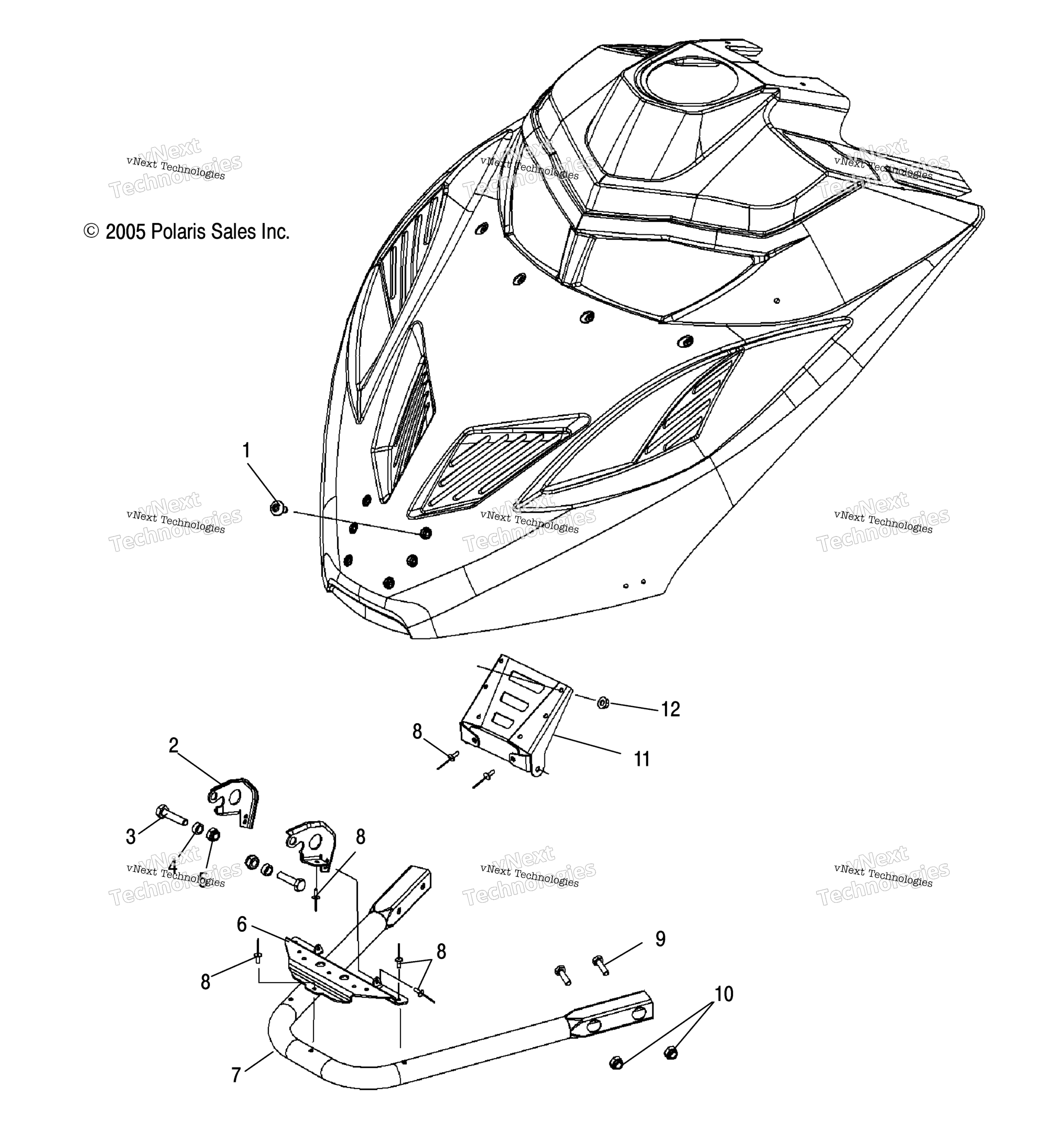 Капот Mounting