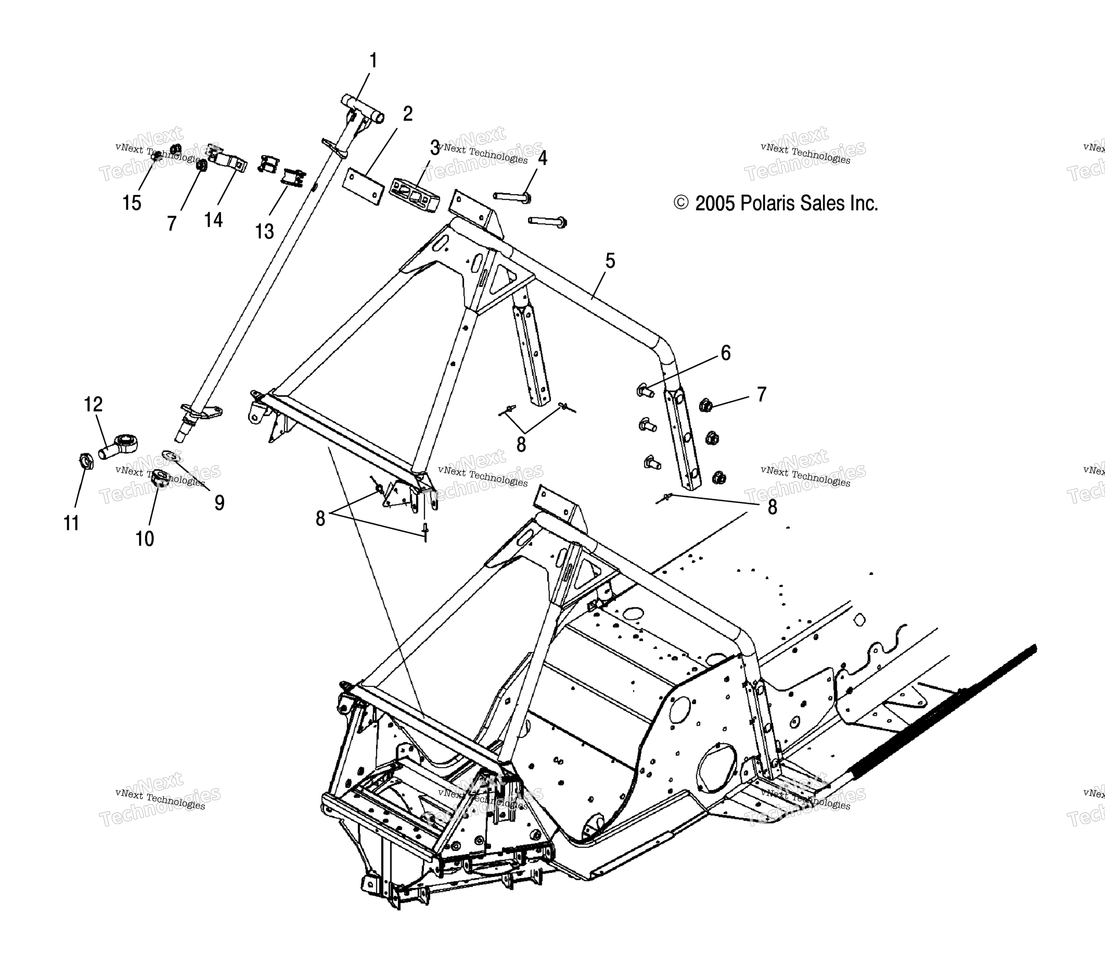 Рулевое управление Post/Steering Hood Mounting