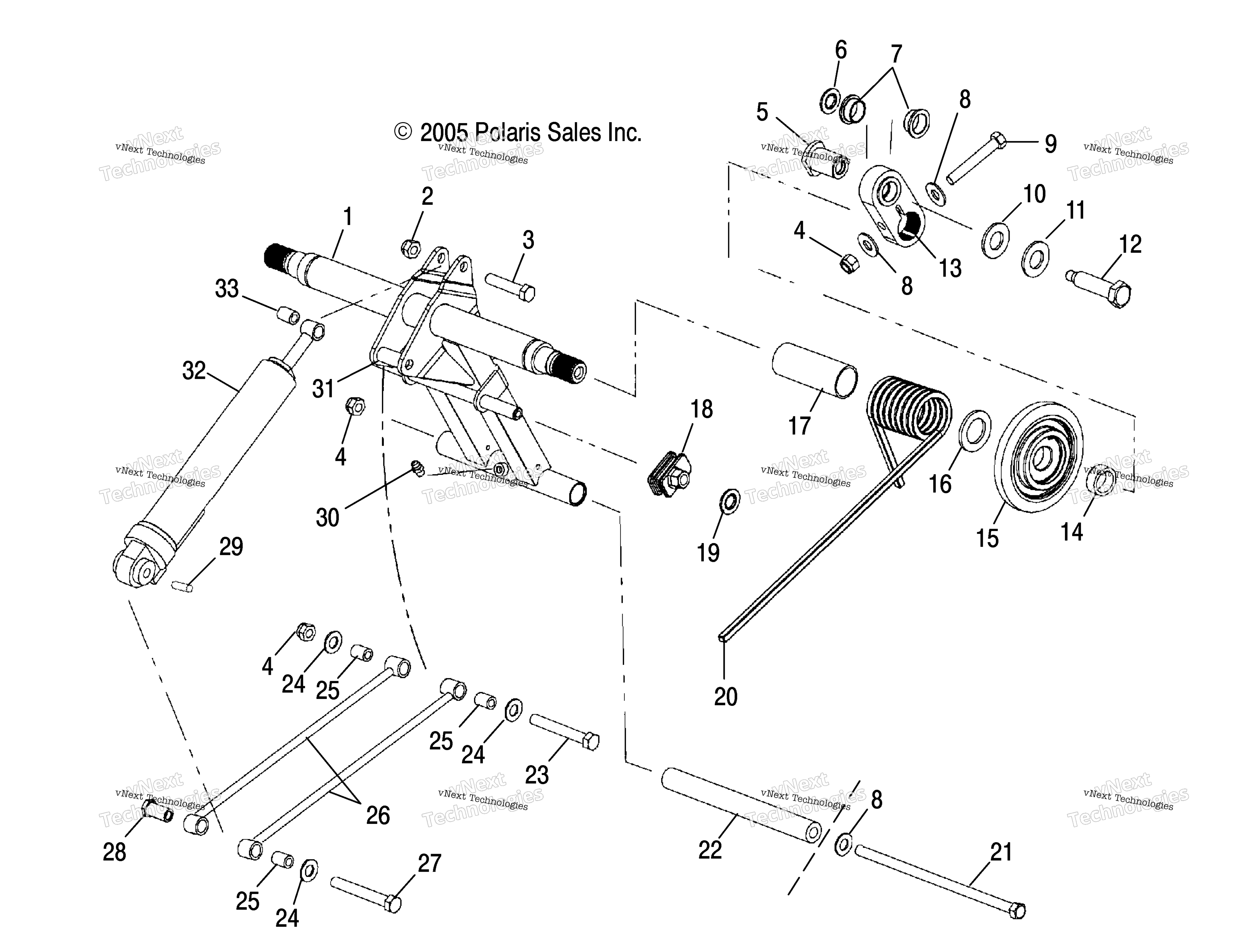 Torque Arm, задний