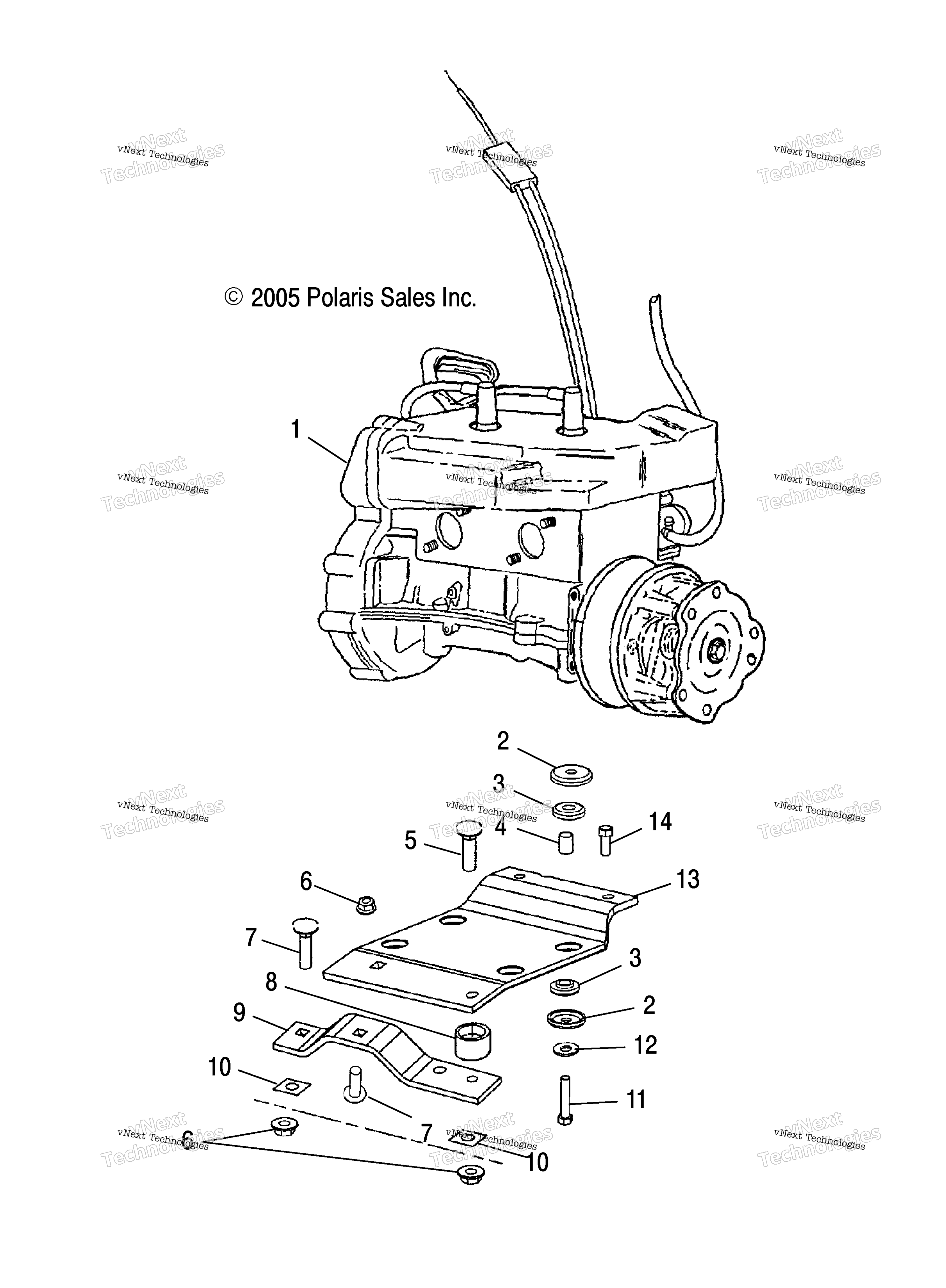 Двигатель Mounting