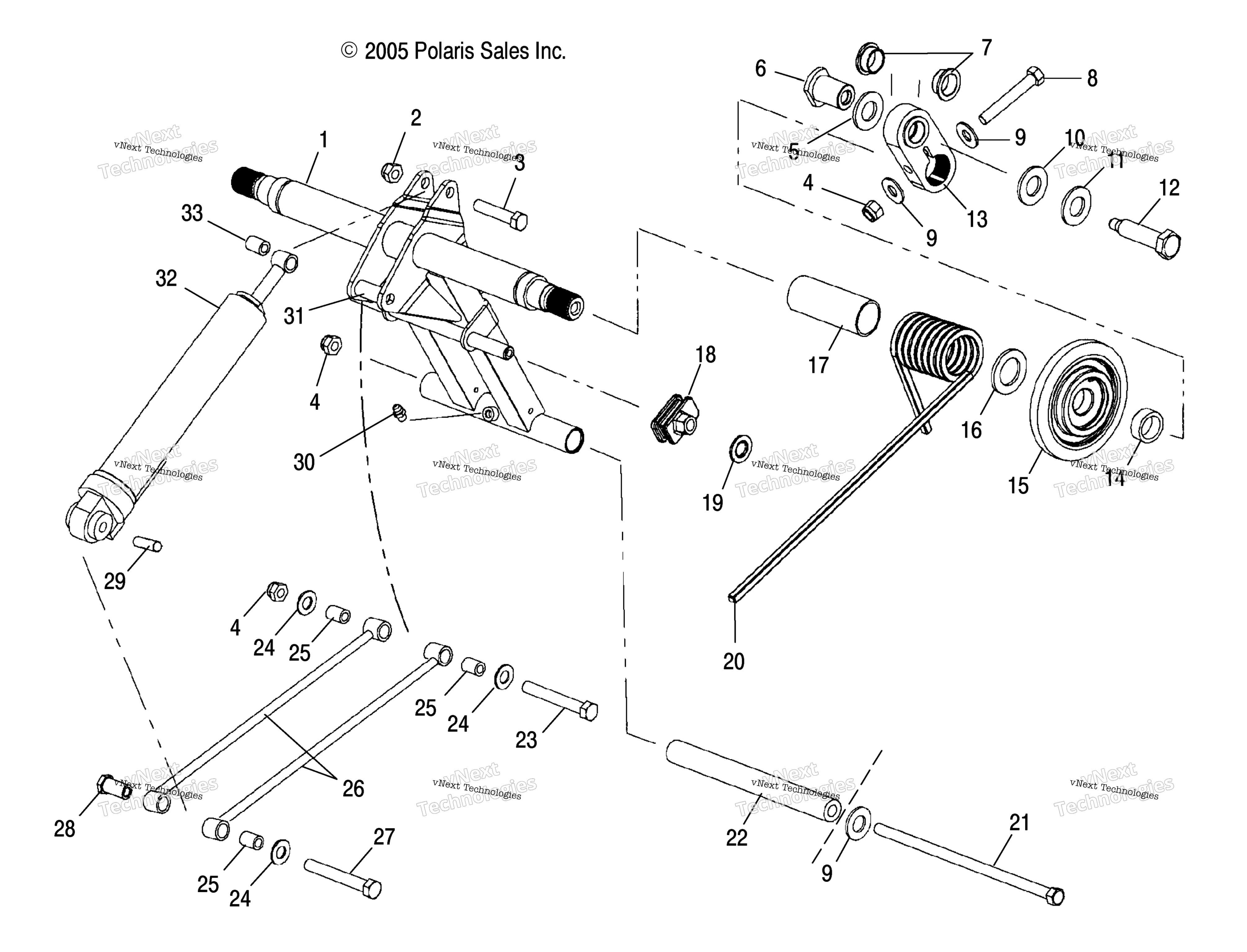 Torque Arm, задний