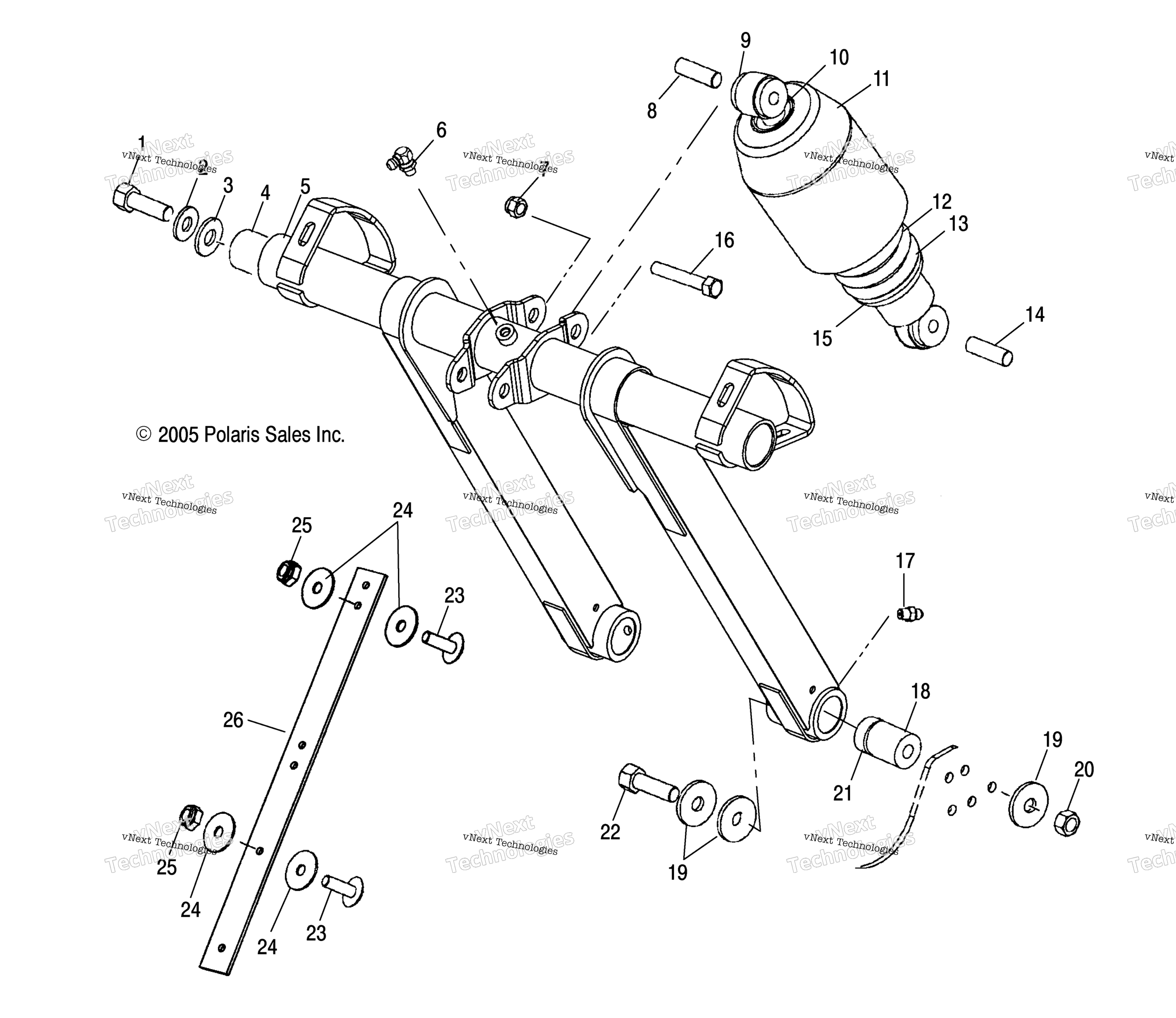 Torque Arm, передний
