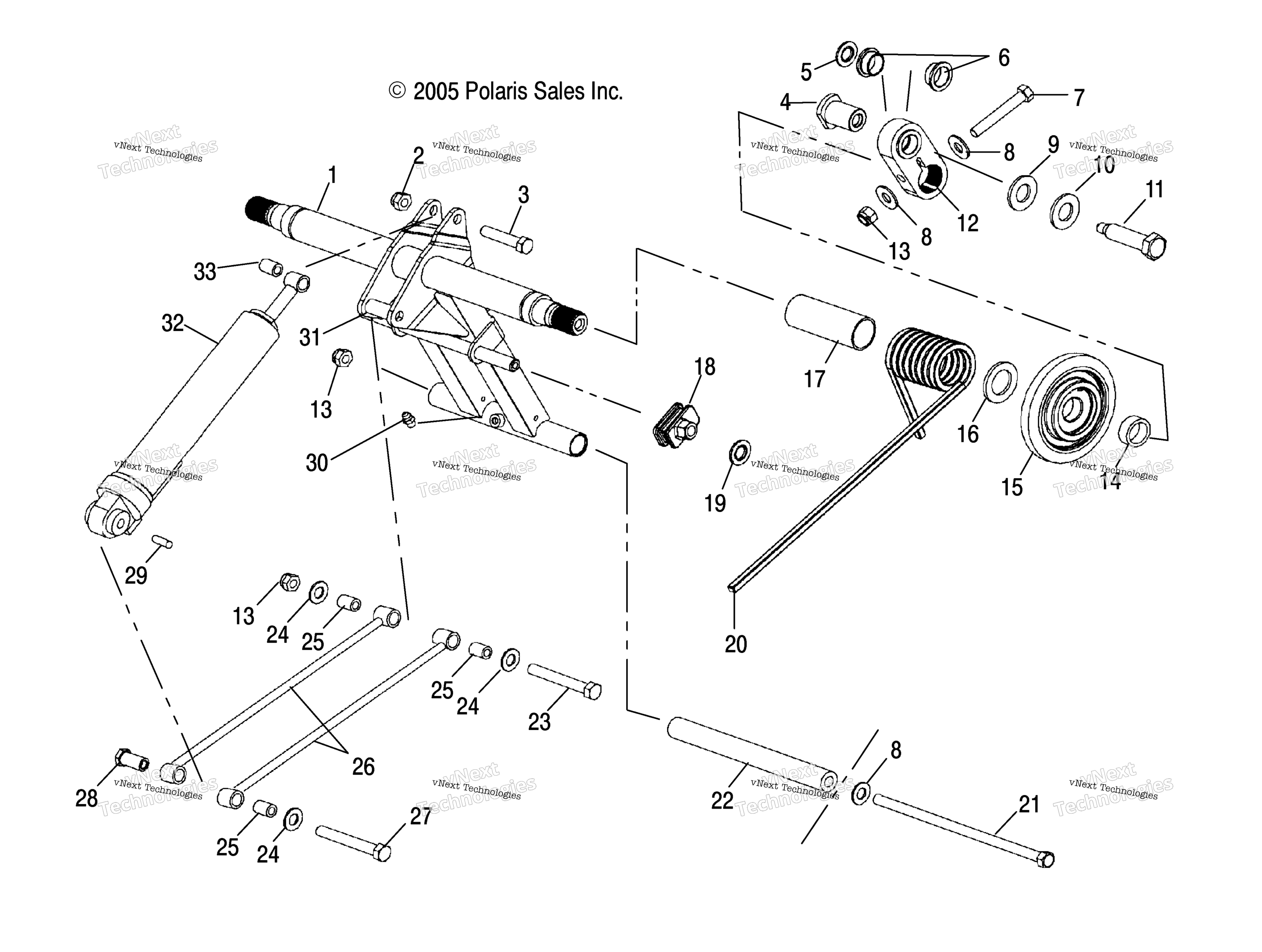 Torque Arm, задний