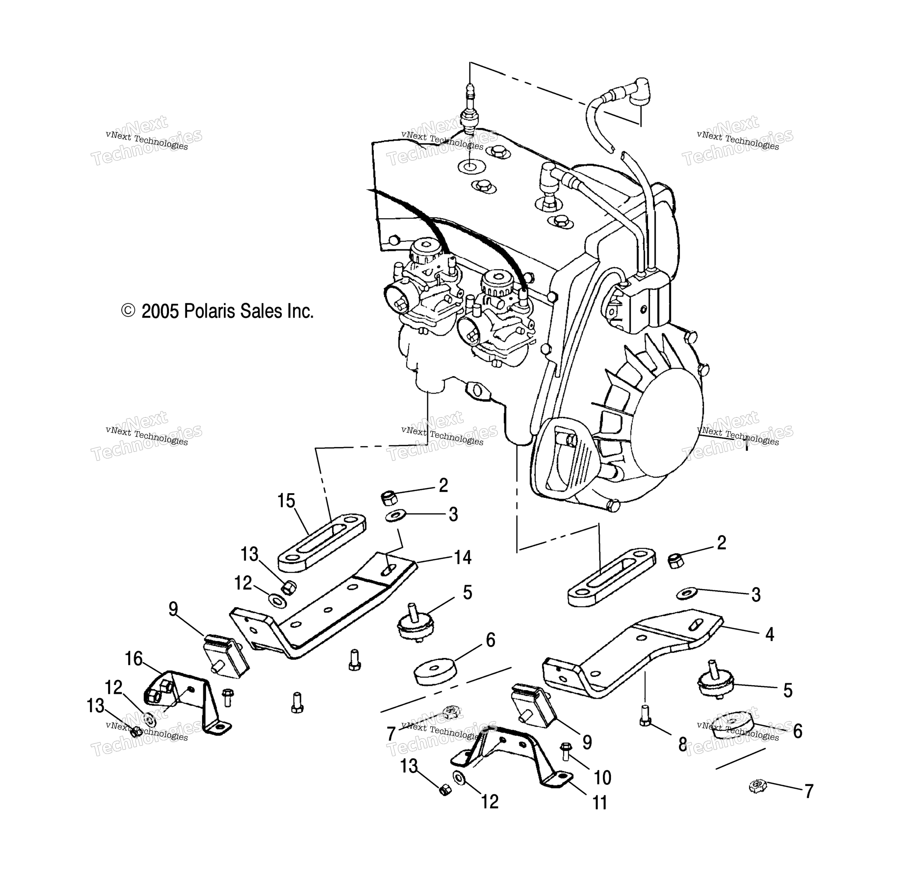 Двигатель Mounting