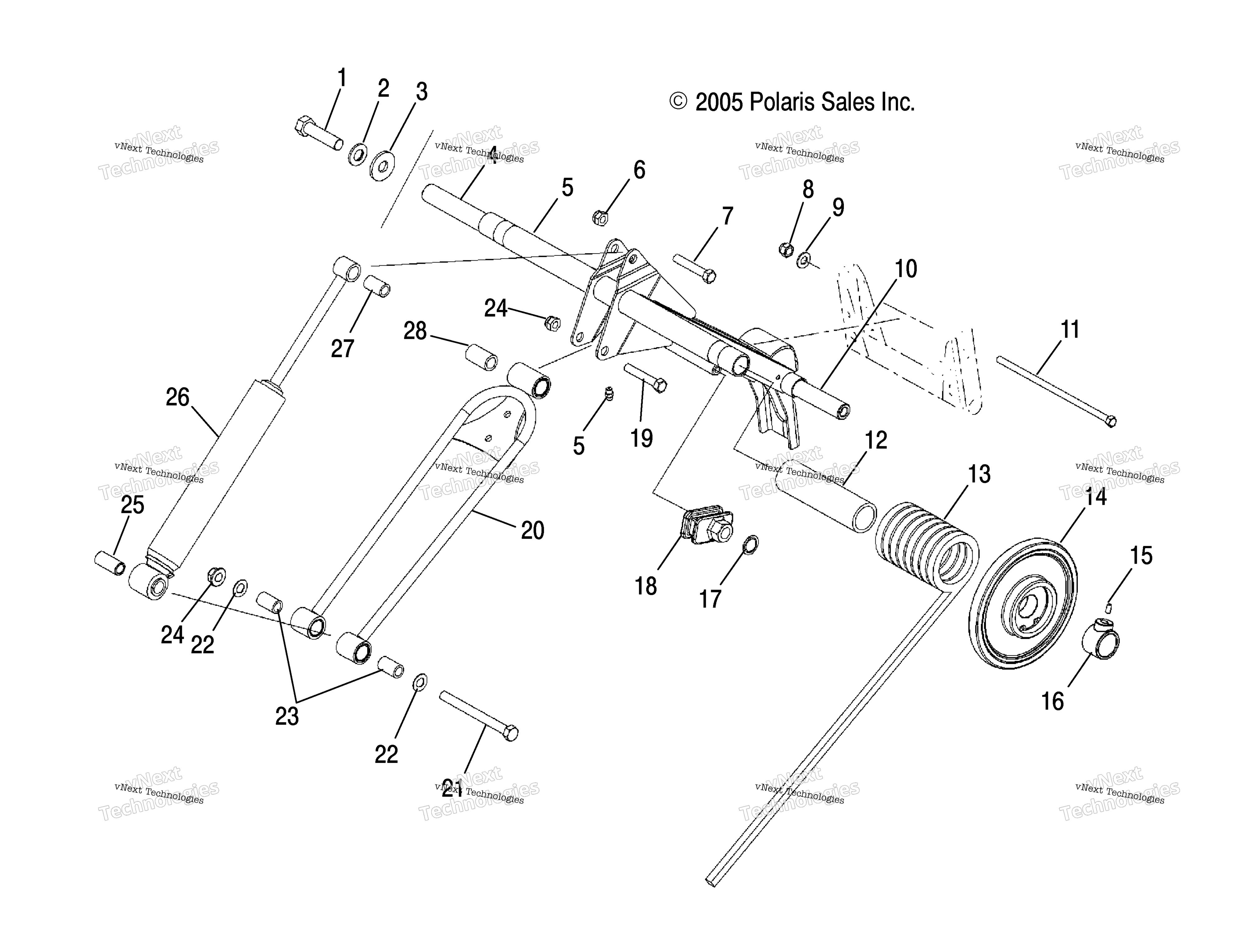 Torque Arm, задний / Fsa