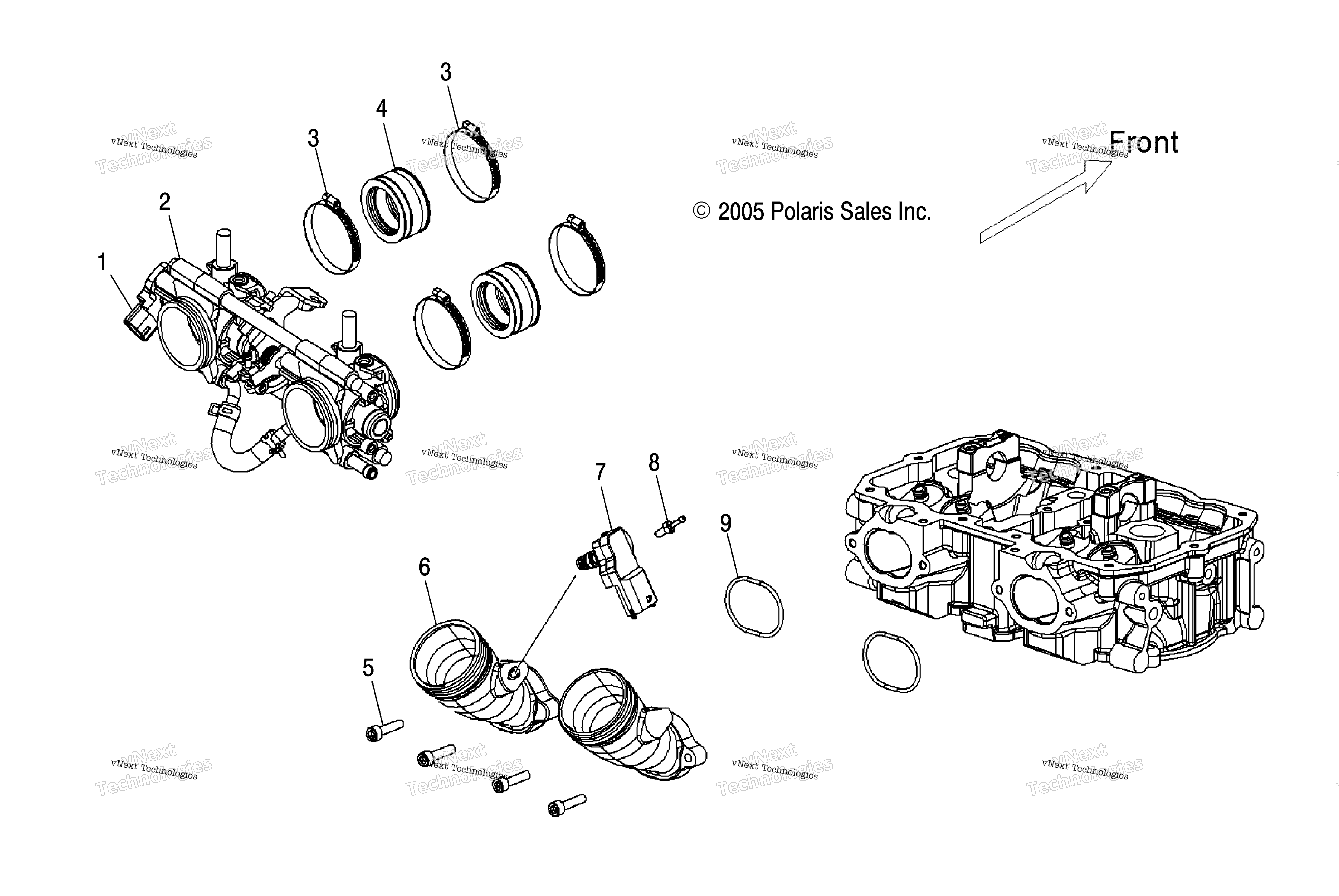 Дроссель Body/Intake Manifold