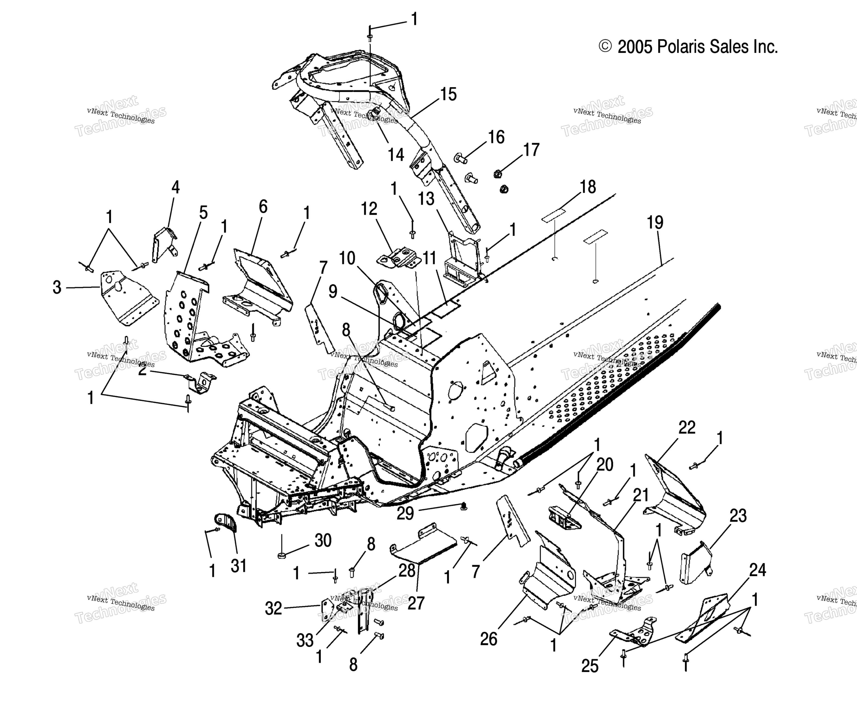 Chassis, передний