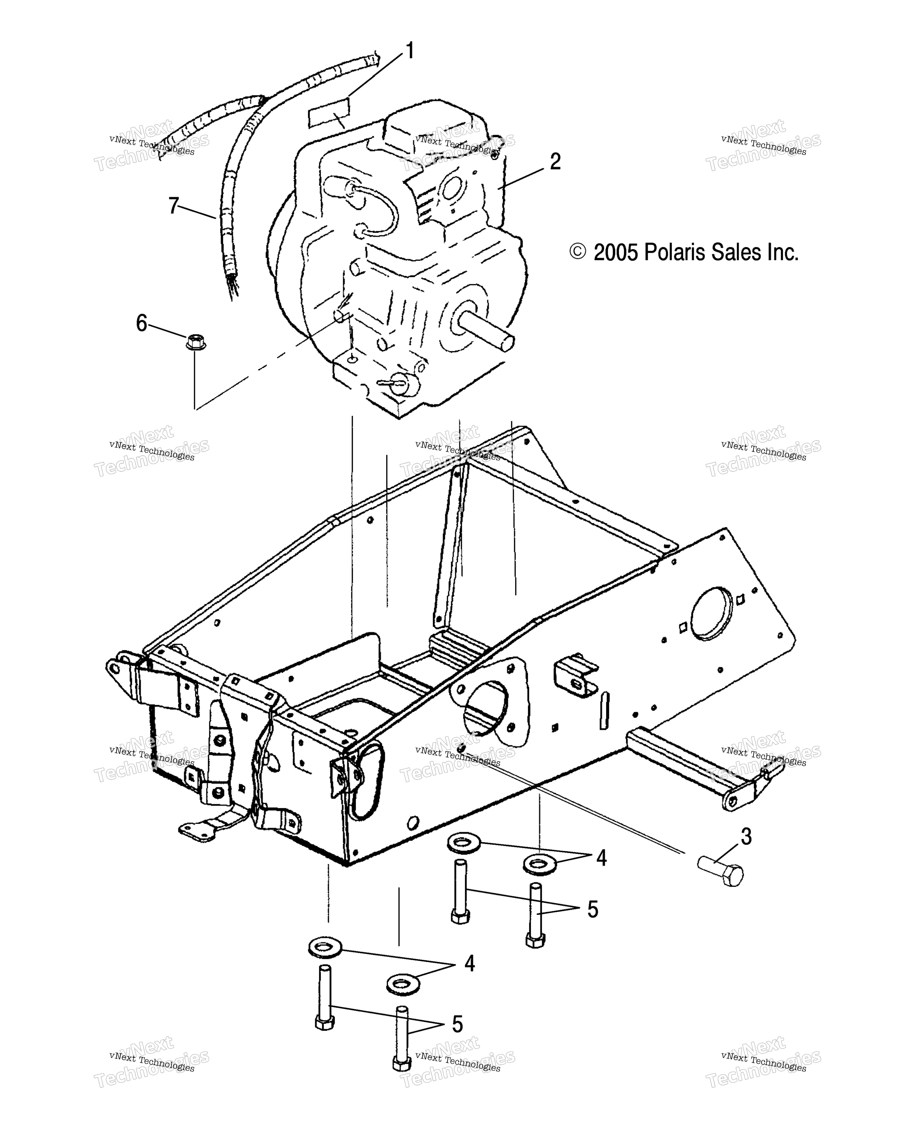 Двигатель Mounting