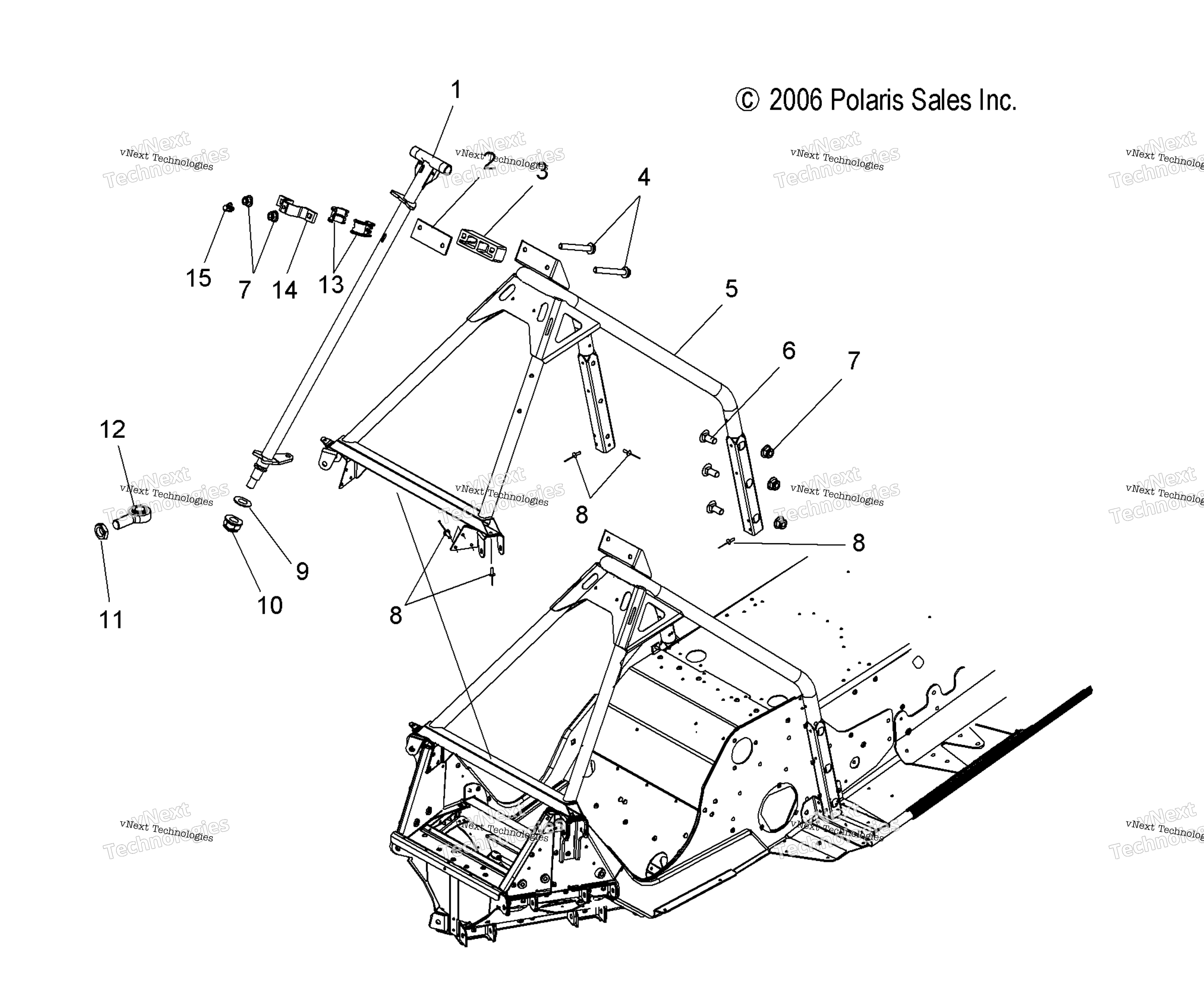 Рулевое управление Post/Steering Hoop Mounting