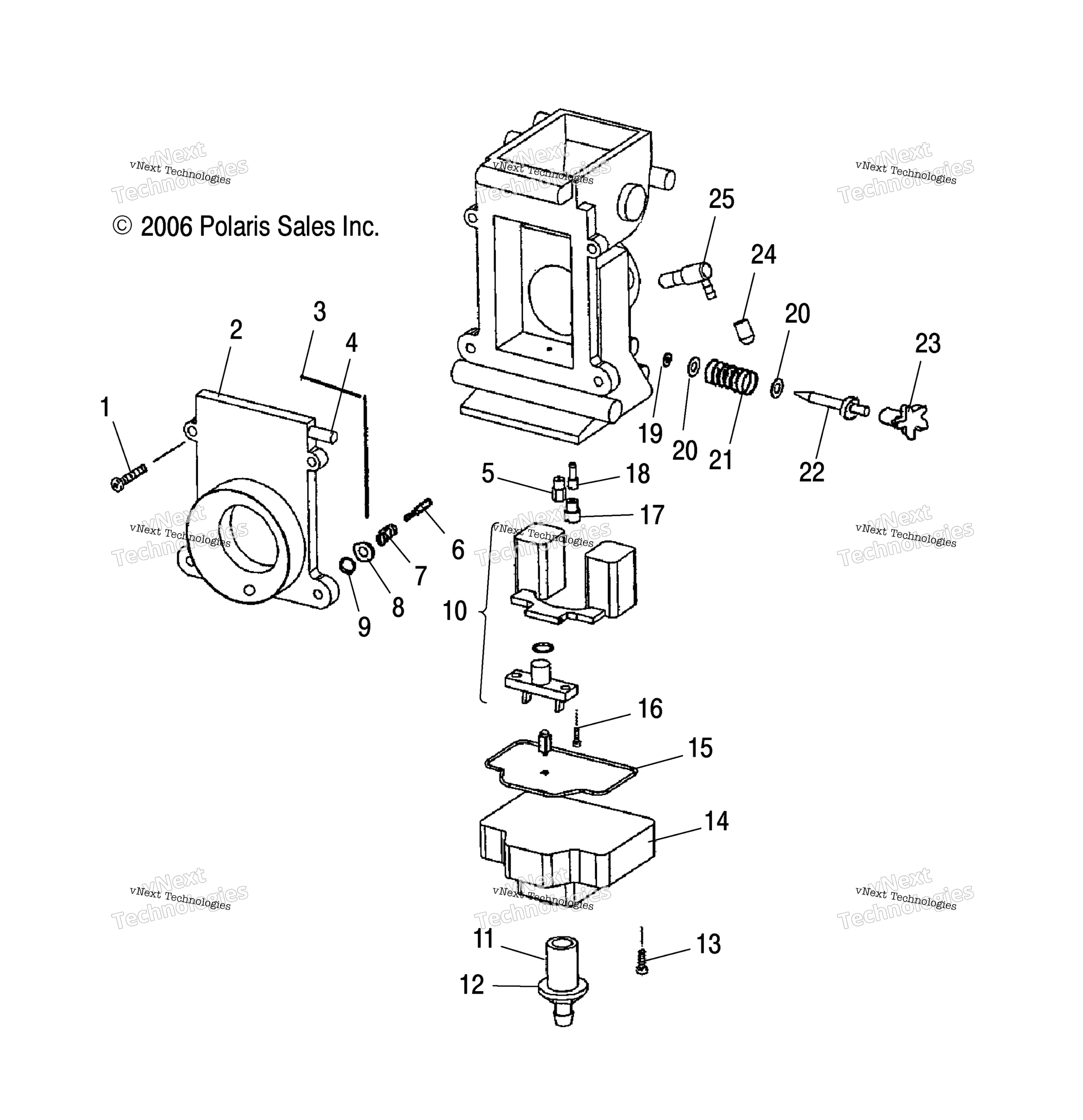 Engine, Carburetor, нижний