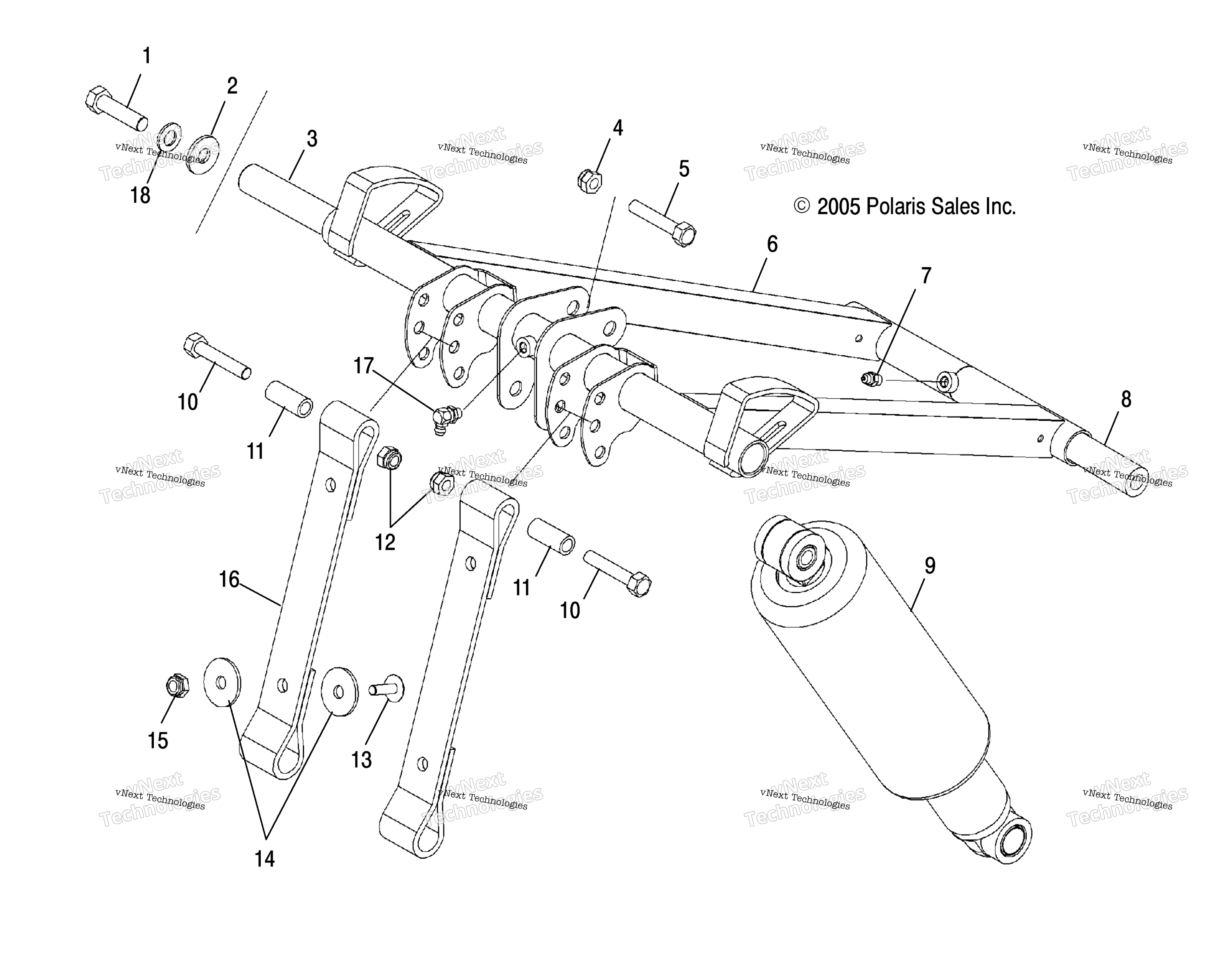 Torque Arm, передний
