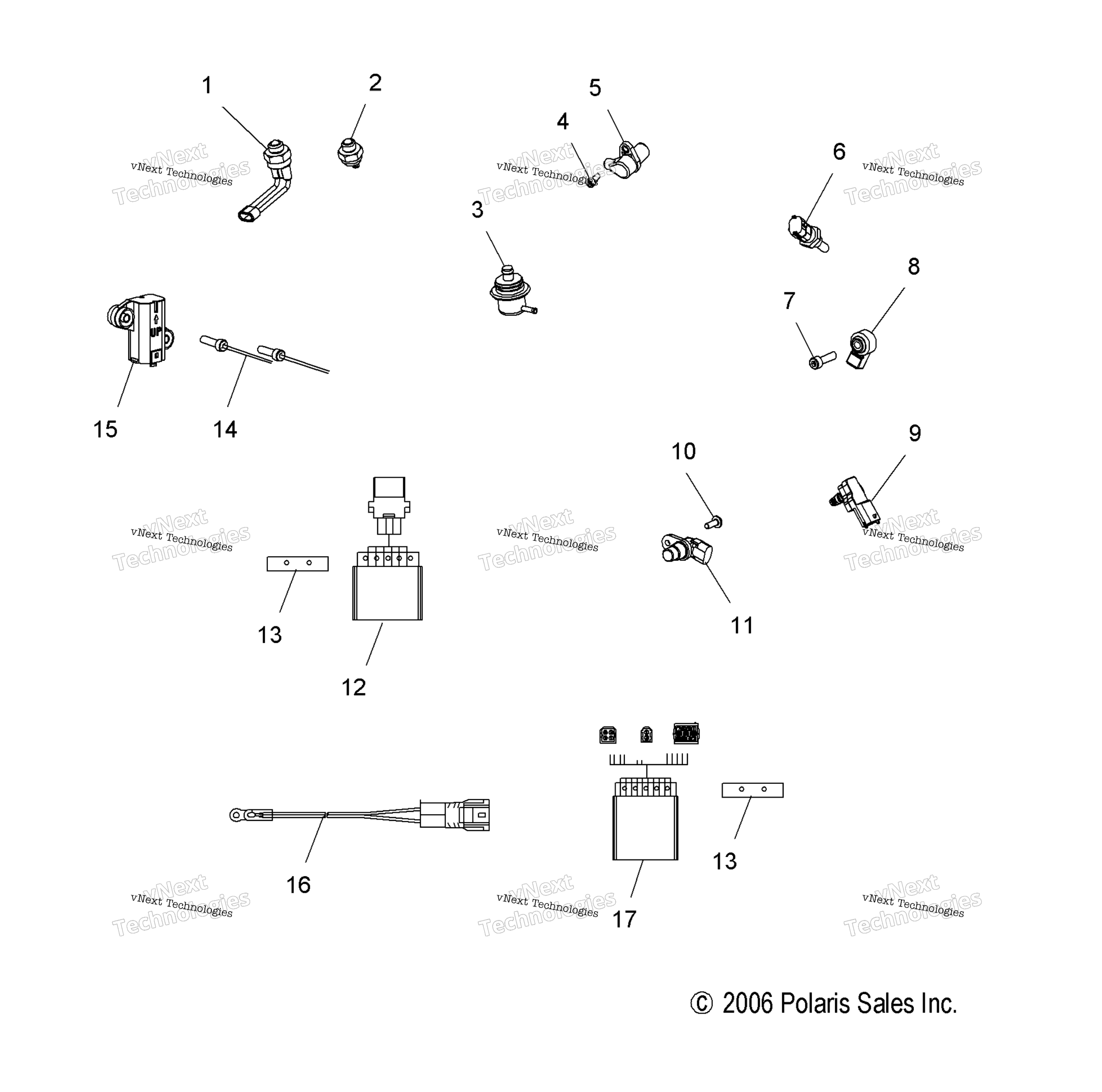 Sensors & электрооборудование Components
