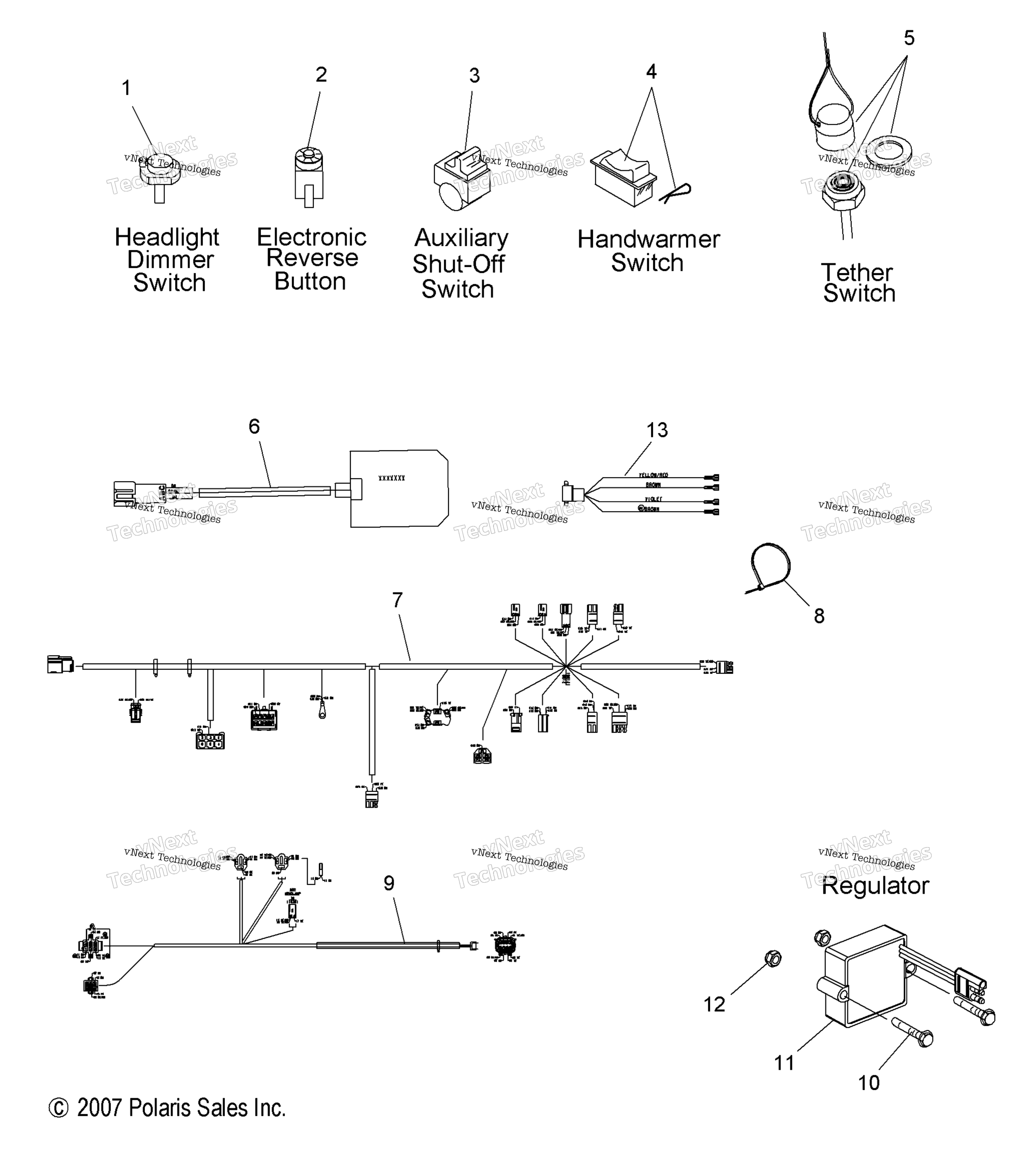 Электрооборудование , Switches & Components