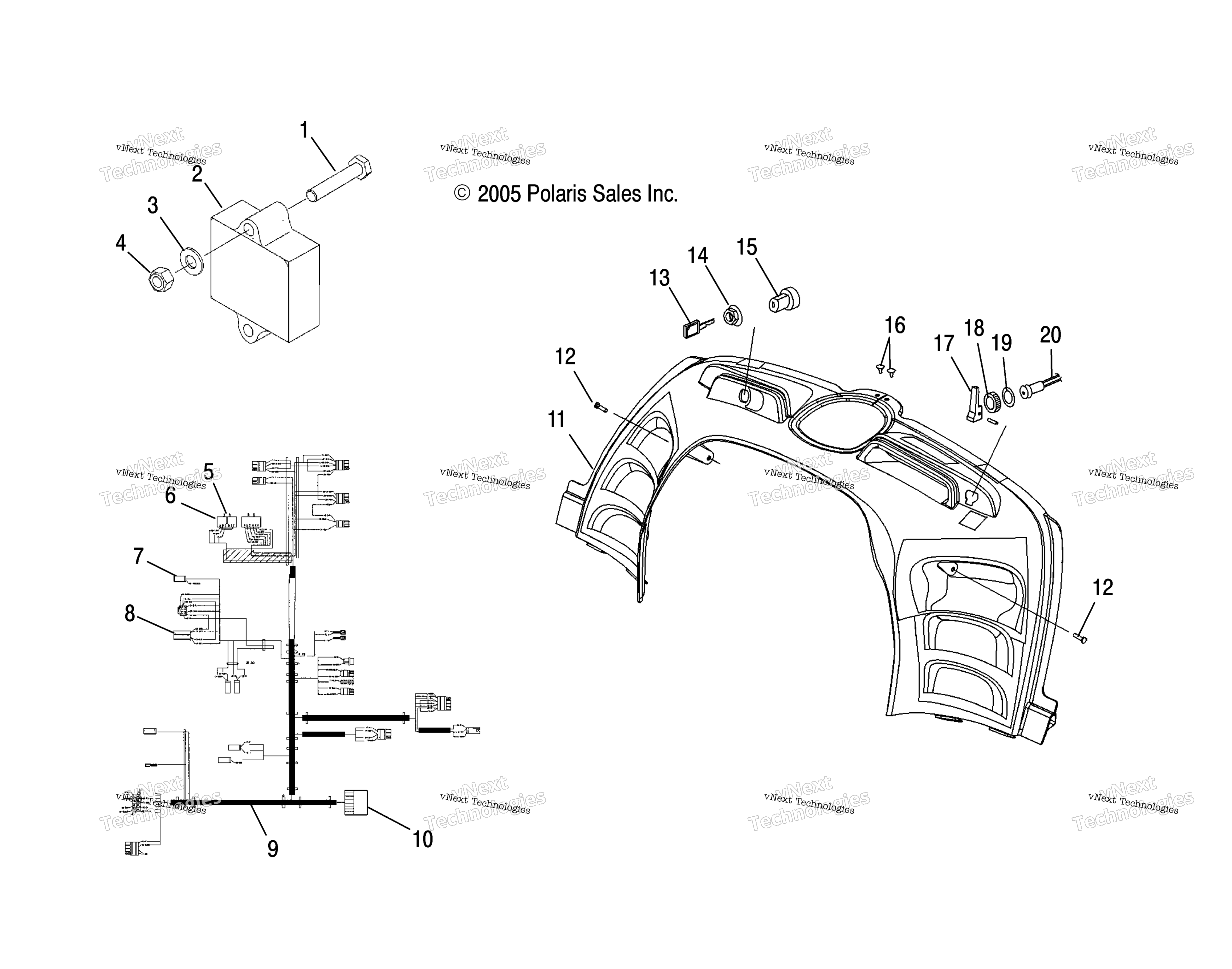 Body, Console, электрооборудование Components, и Harnesses