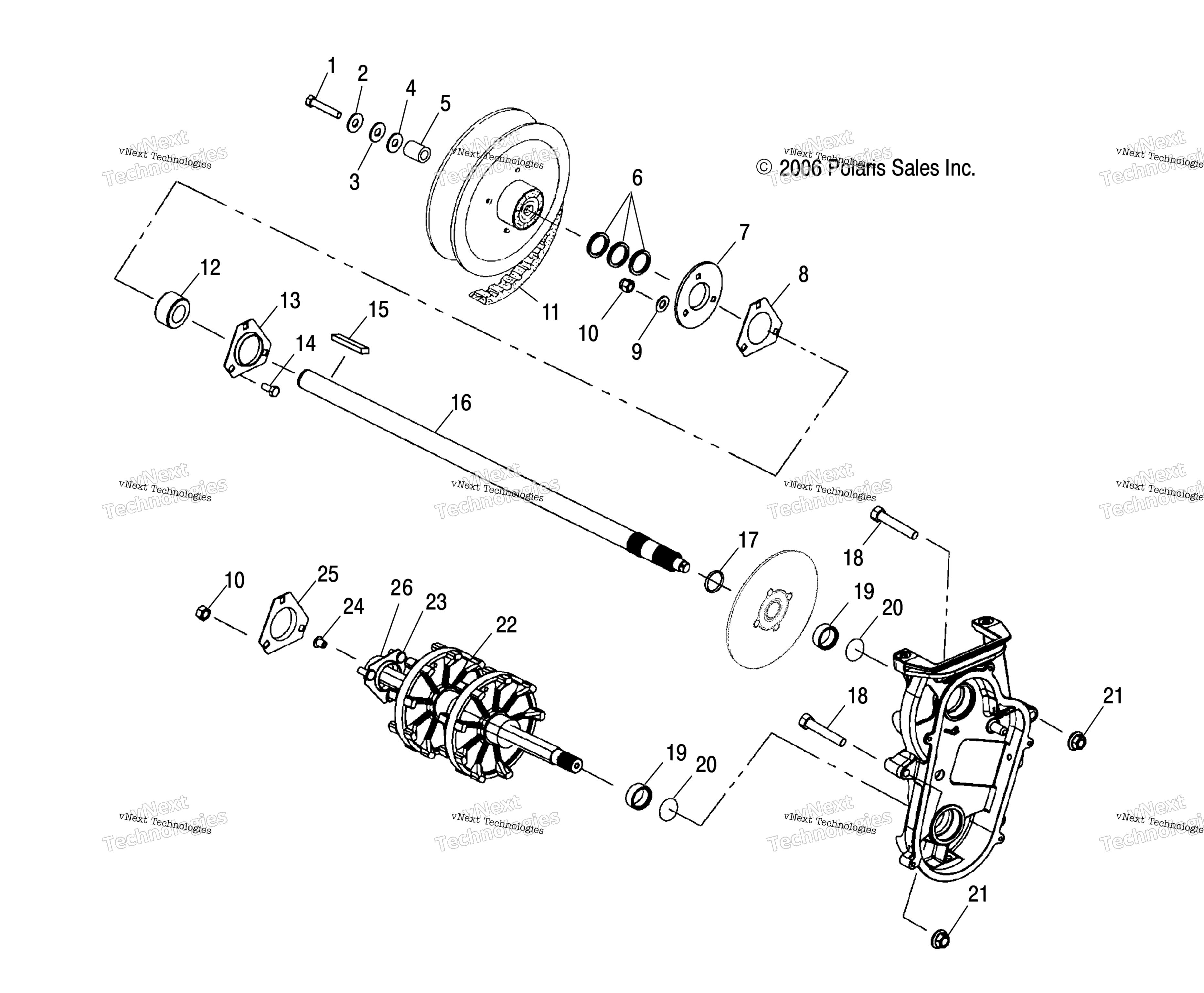 Привод Train, Driveshaft & Jackshaft