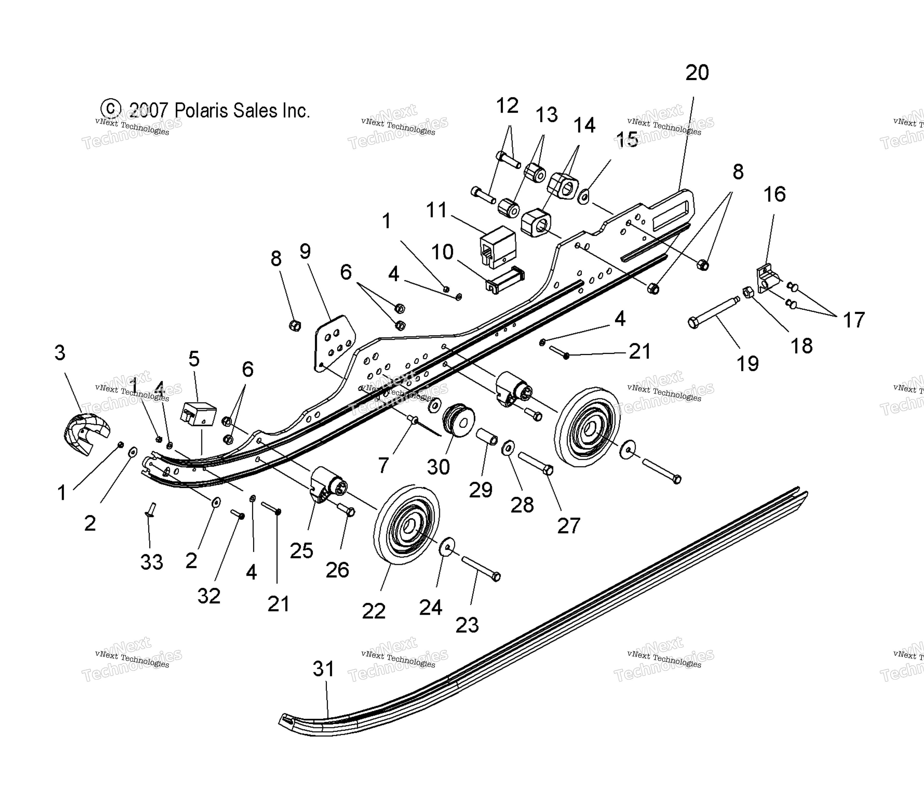 Suspension, Rail крепление