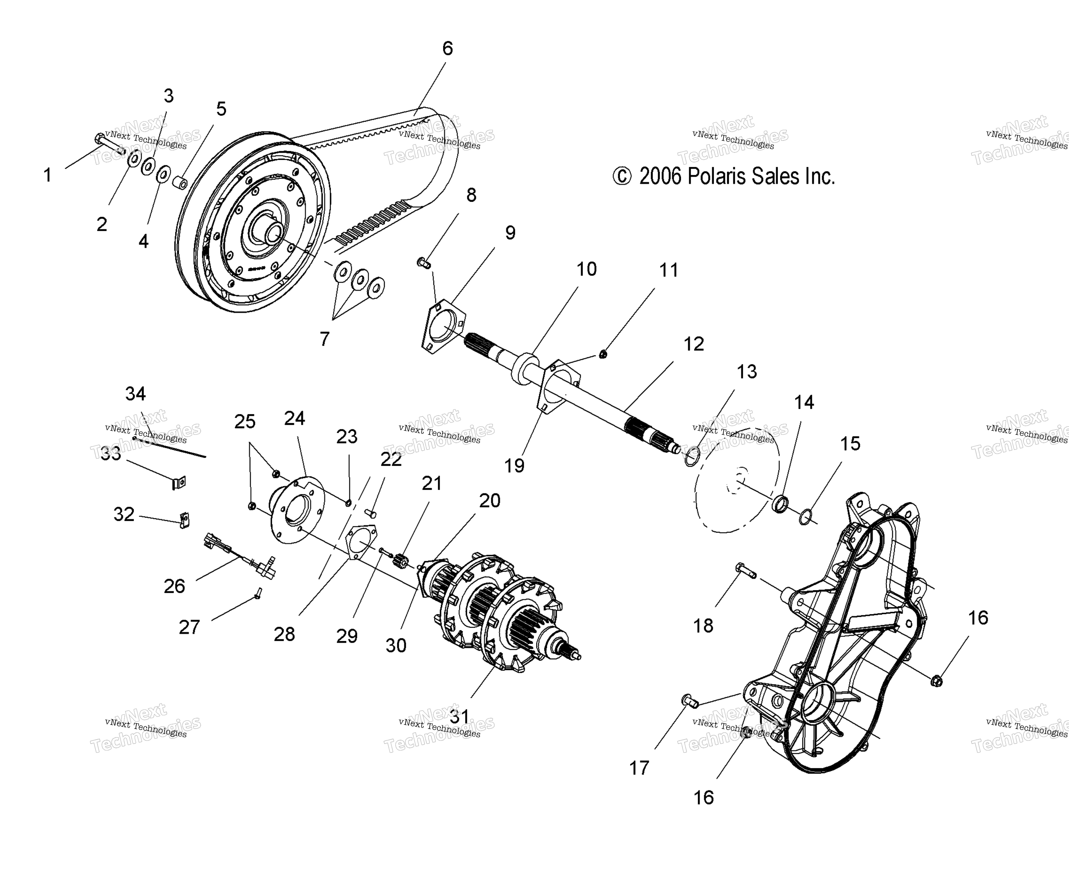 Привод Train, Drive Shaft & Jackshaft