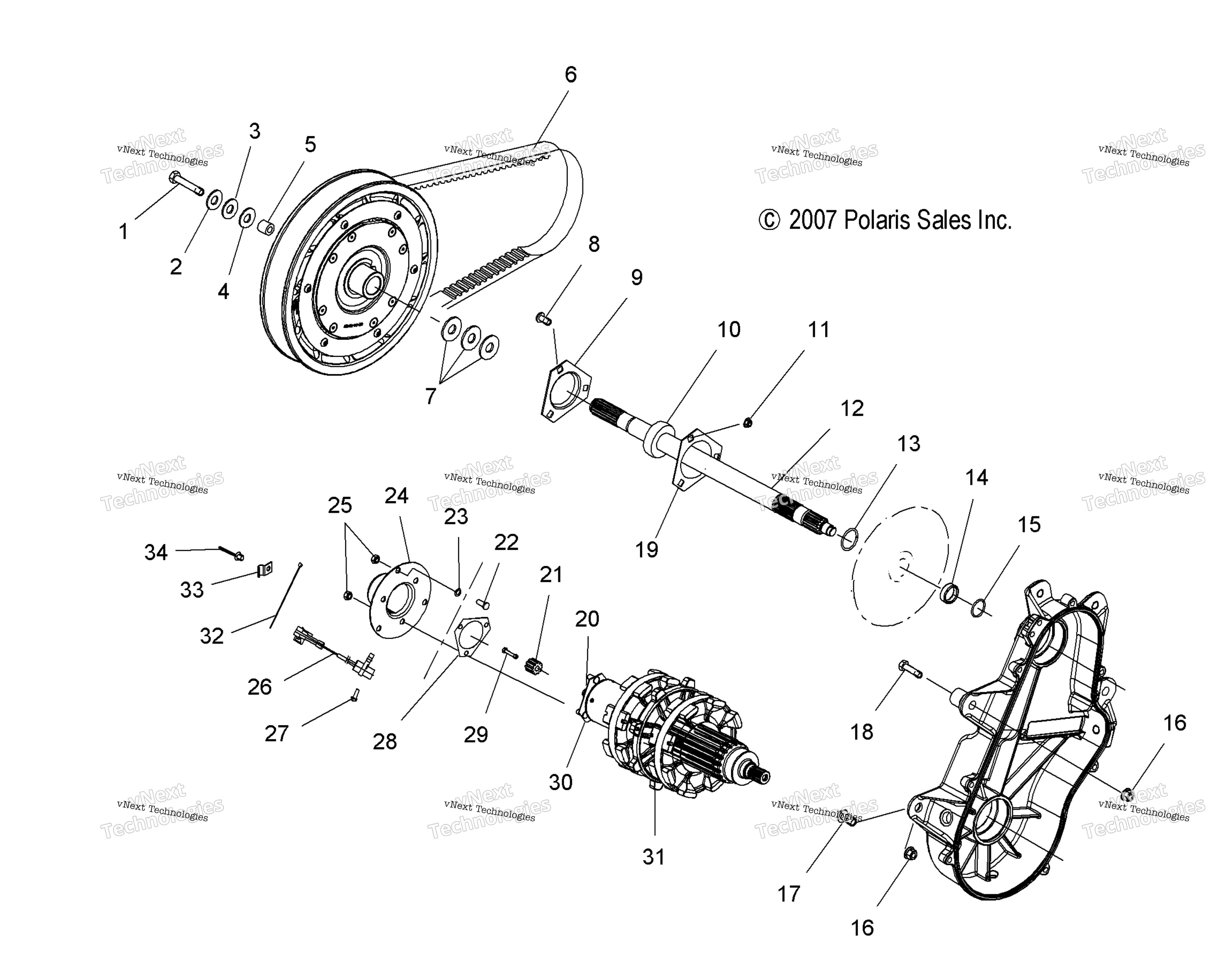 Привод Train, Drive Shaft & Jackshaft