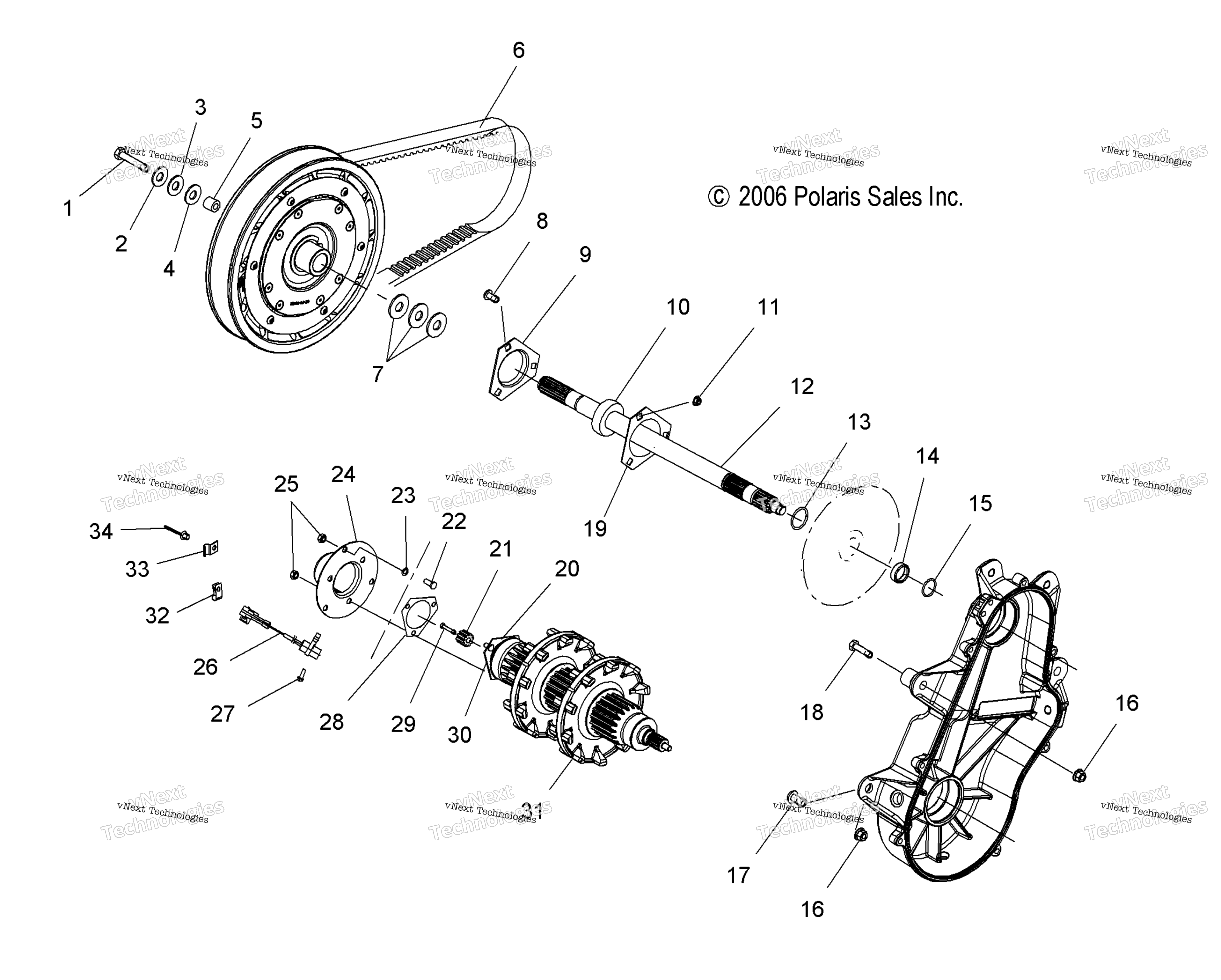Привод Train, Drive Shaft & Jackshaft