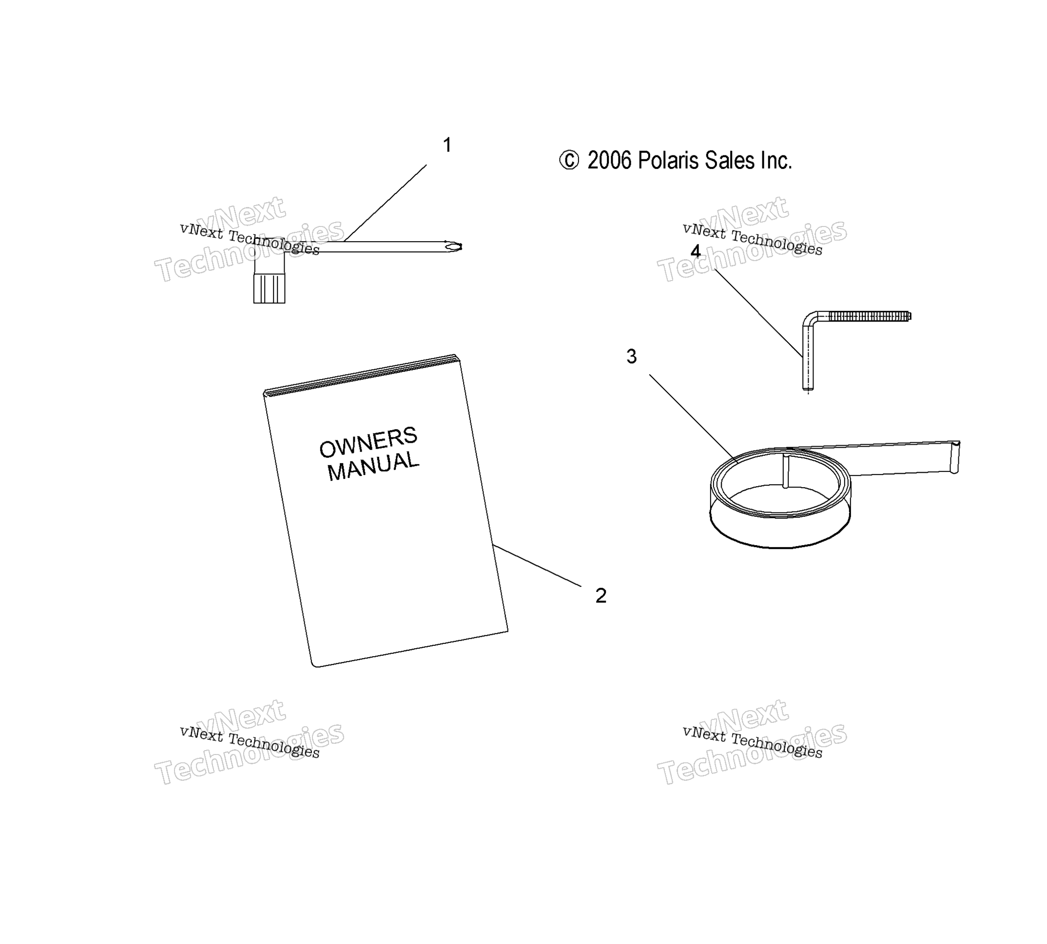 Tools, инструмент комплект & Owners Manual