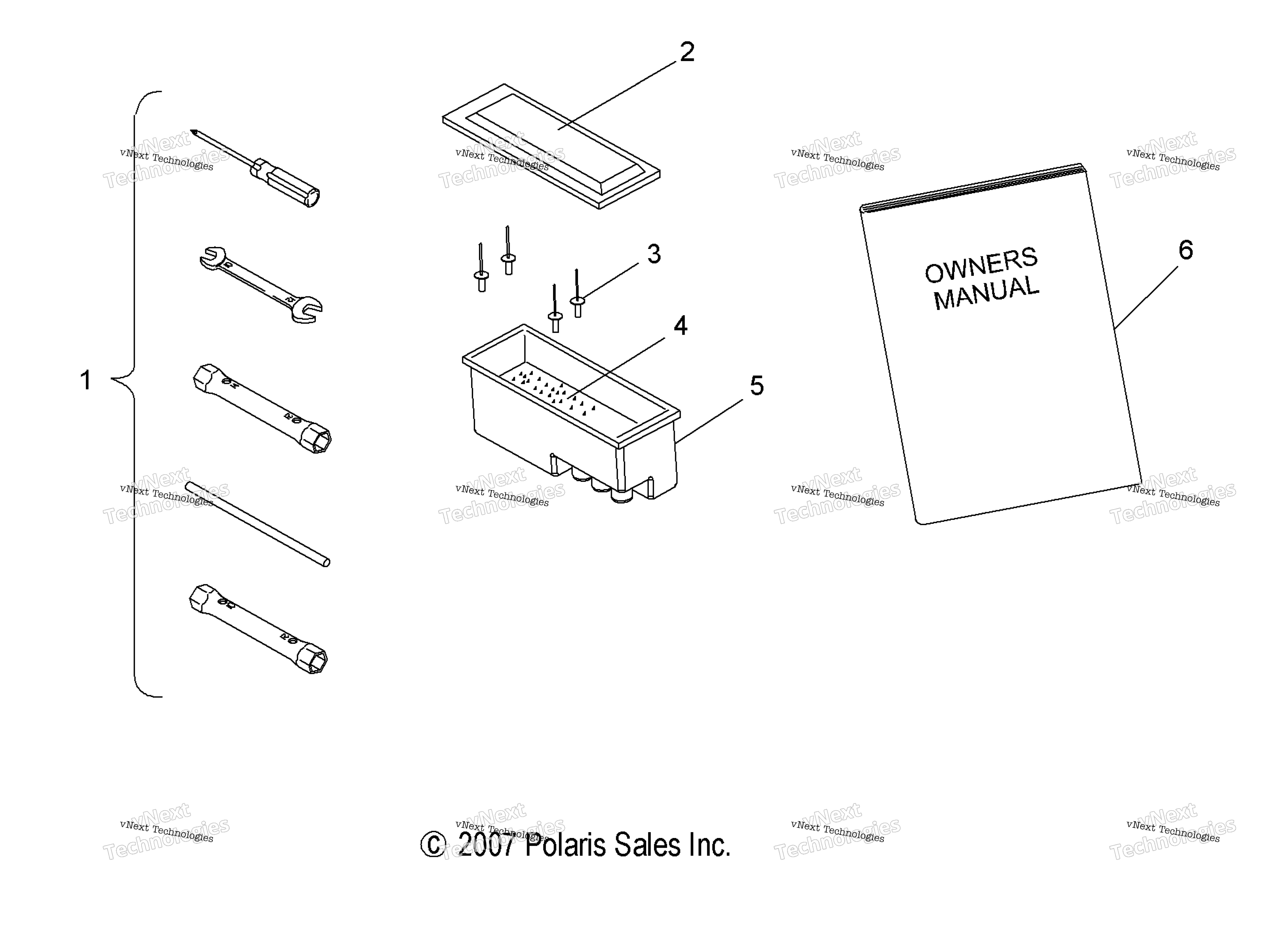 Tools, инструмент комплект & Owners Manual