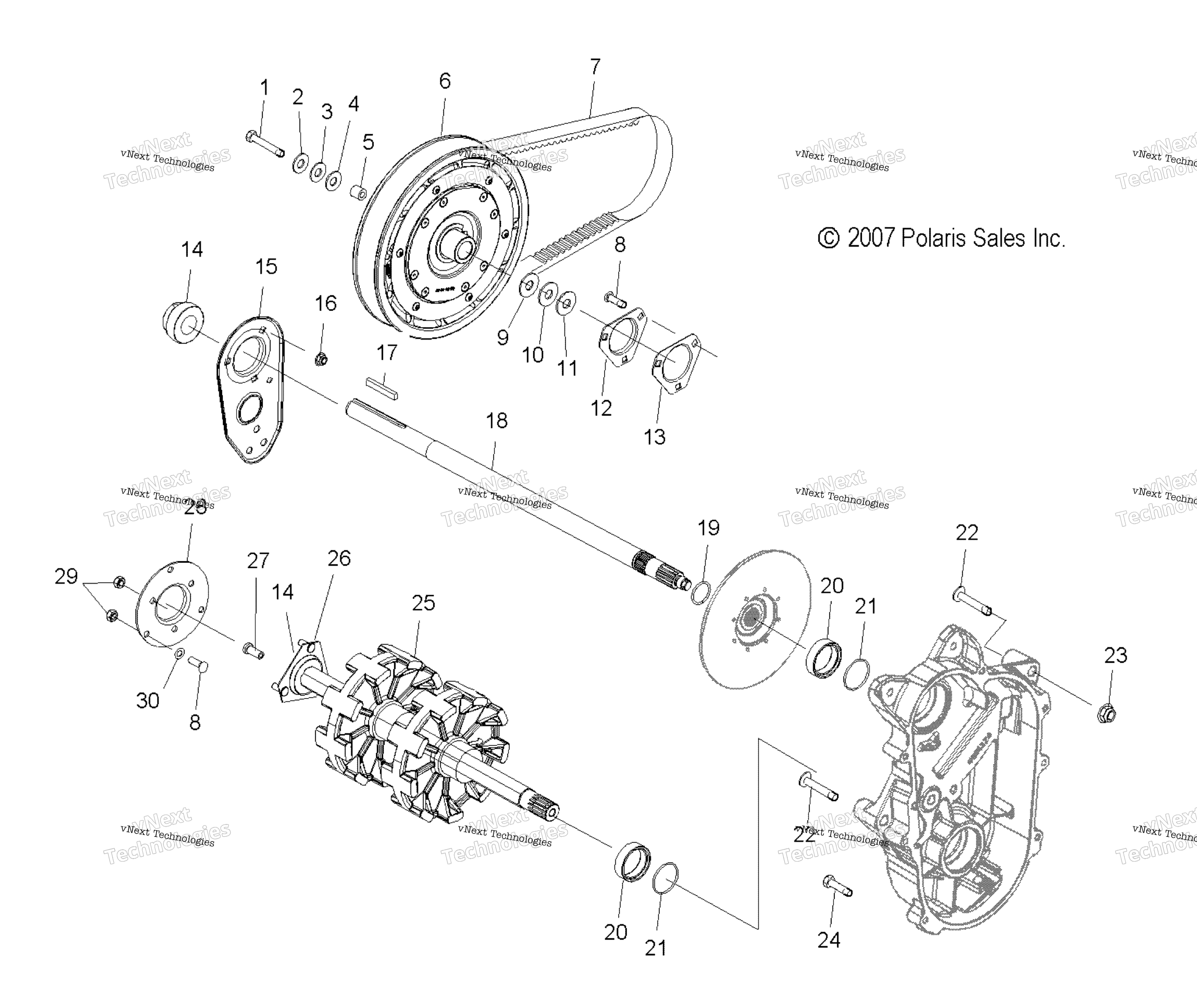Привод Train, Jackshaft & Driveshaft