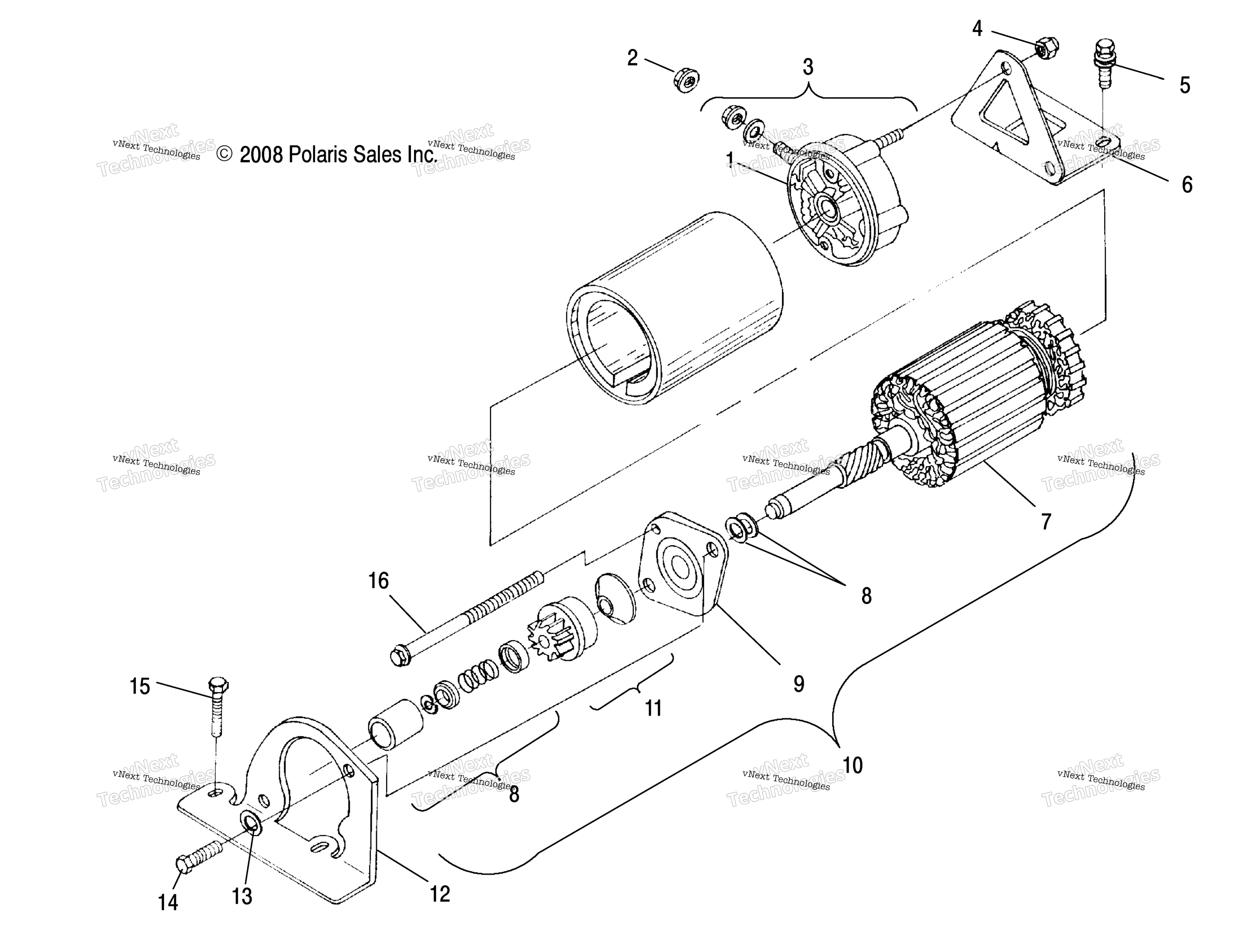 двигатель Starting Motor S09nj5bsl
