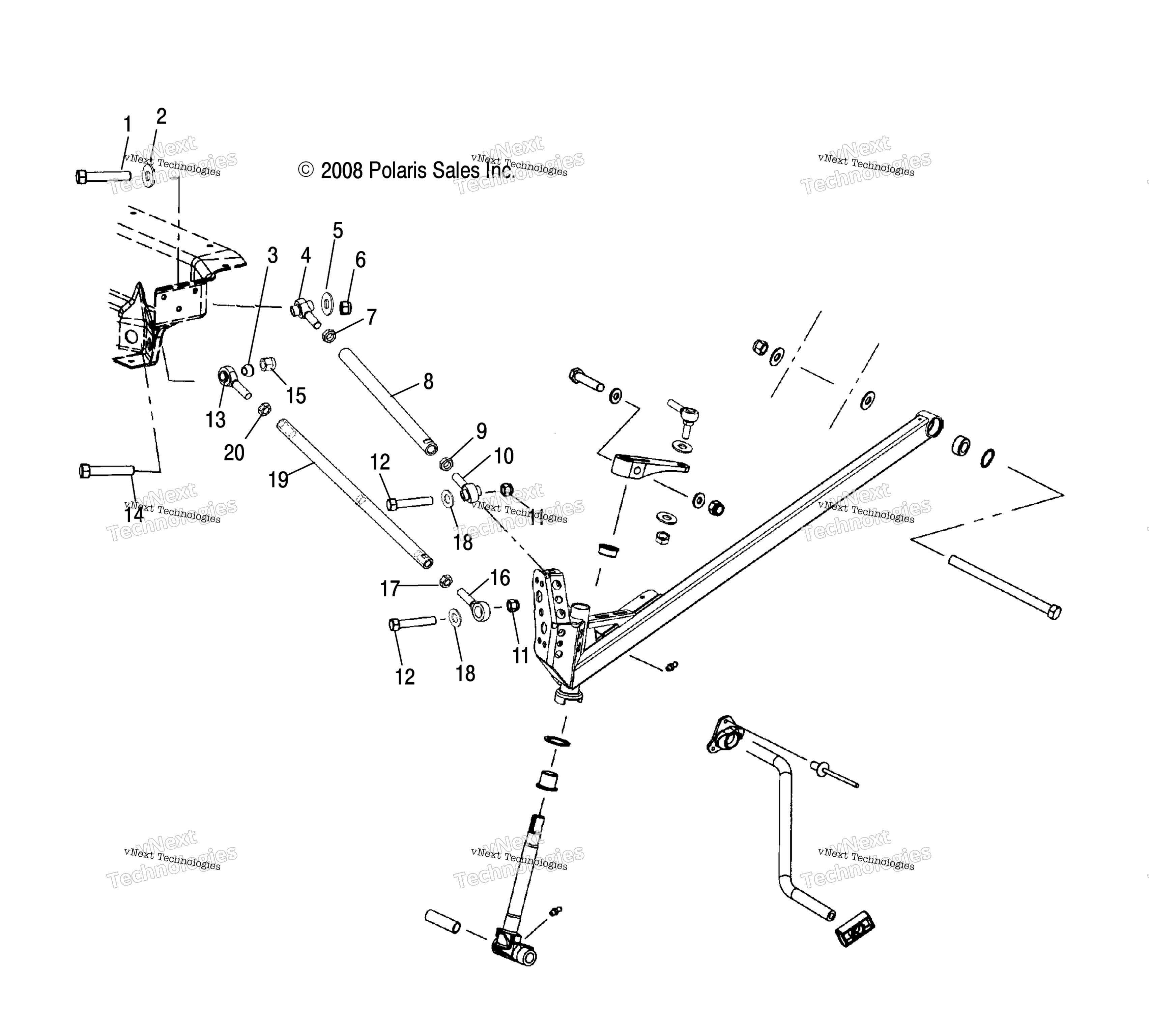 Suspension, Radius Rods & Trailing рычаг 1
