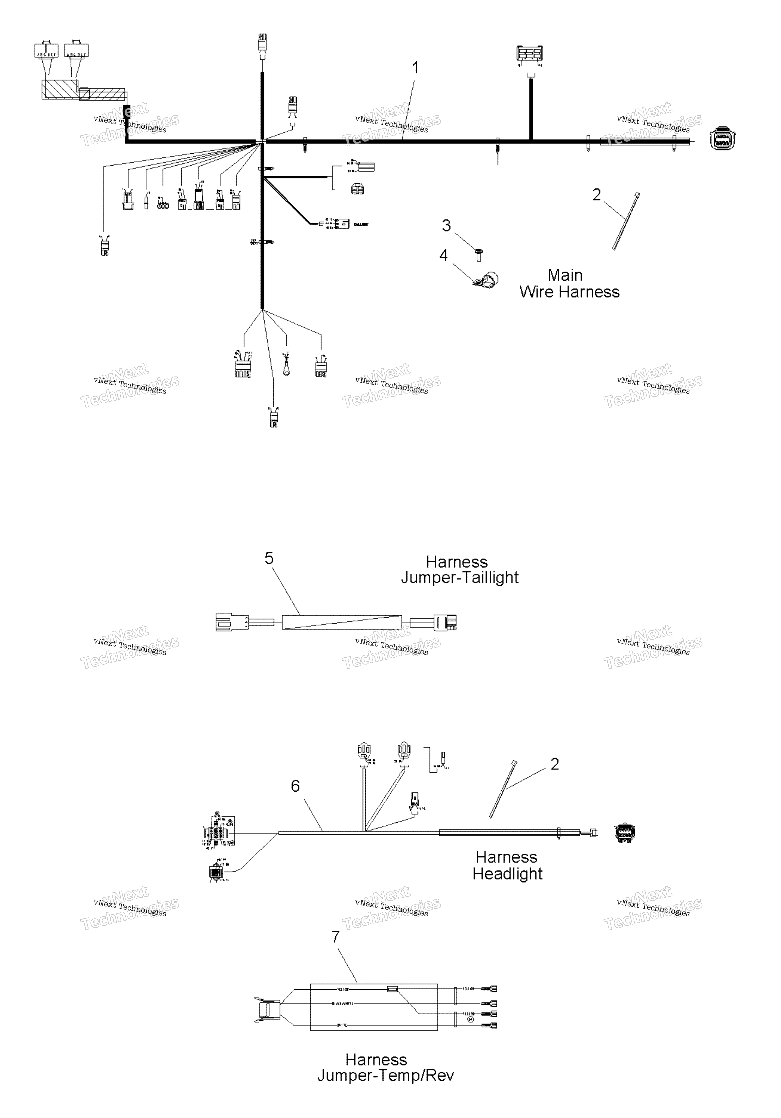 электрооборудование Wiring Harnesses