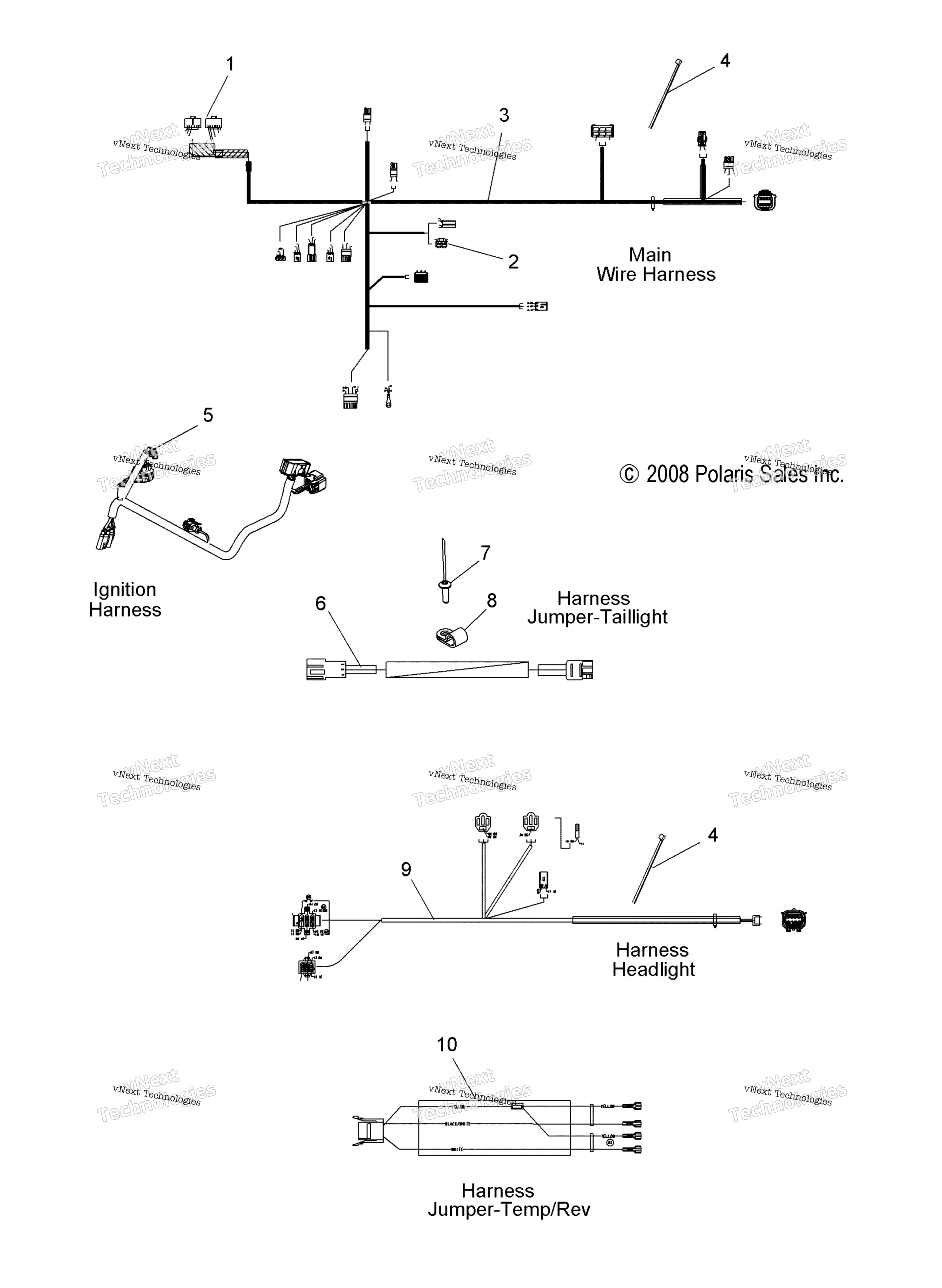 электрооборудование Wiring Harnesses